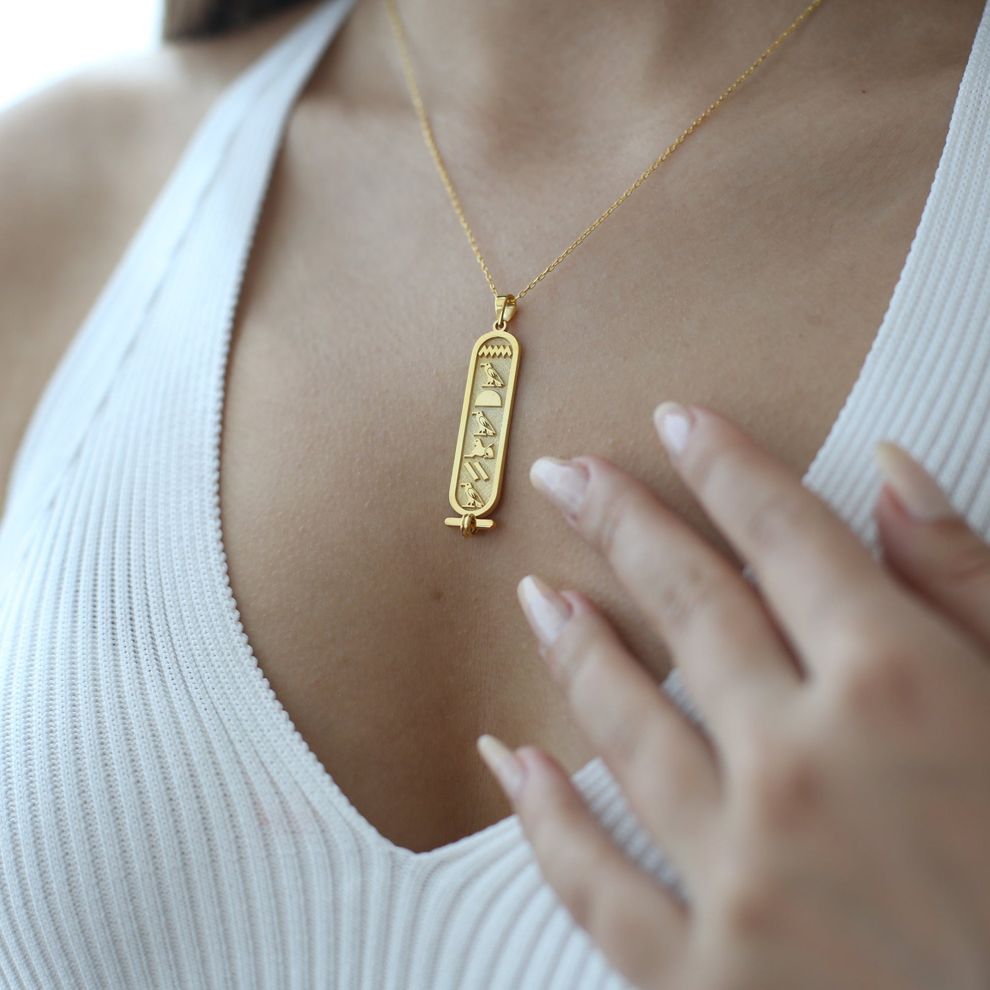Ancient Egyptian Hieroglyphic Name Necklace 925 Sterling Silver, Personalised Necklace , Custom Name Jewellery , Personalised Gift