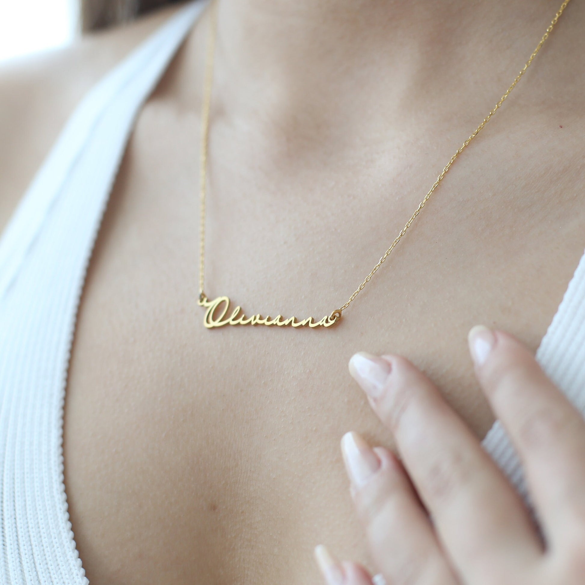 Personalized Name Necklace - Minimalist Name Necklace 925 Sterling Silver - Custom Name - Gift For Moms - Birthday Gift - Gift For Her, wedding, bride, wife gifts, wedding gifts, bride gifts