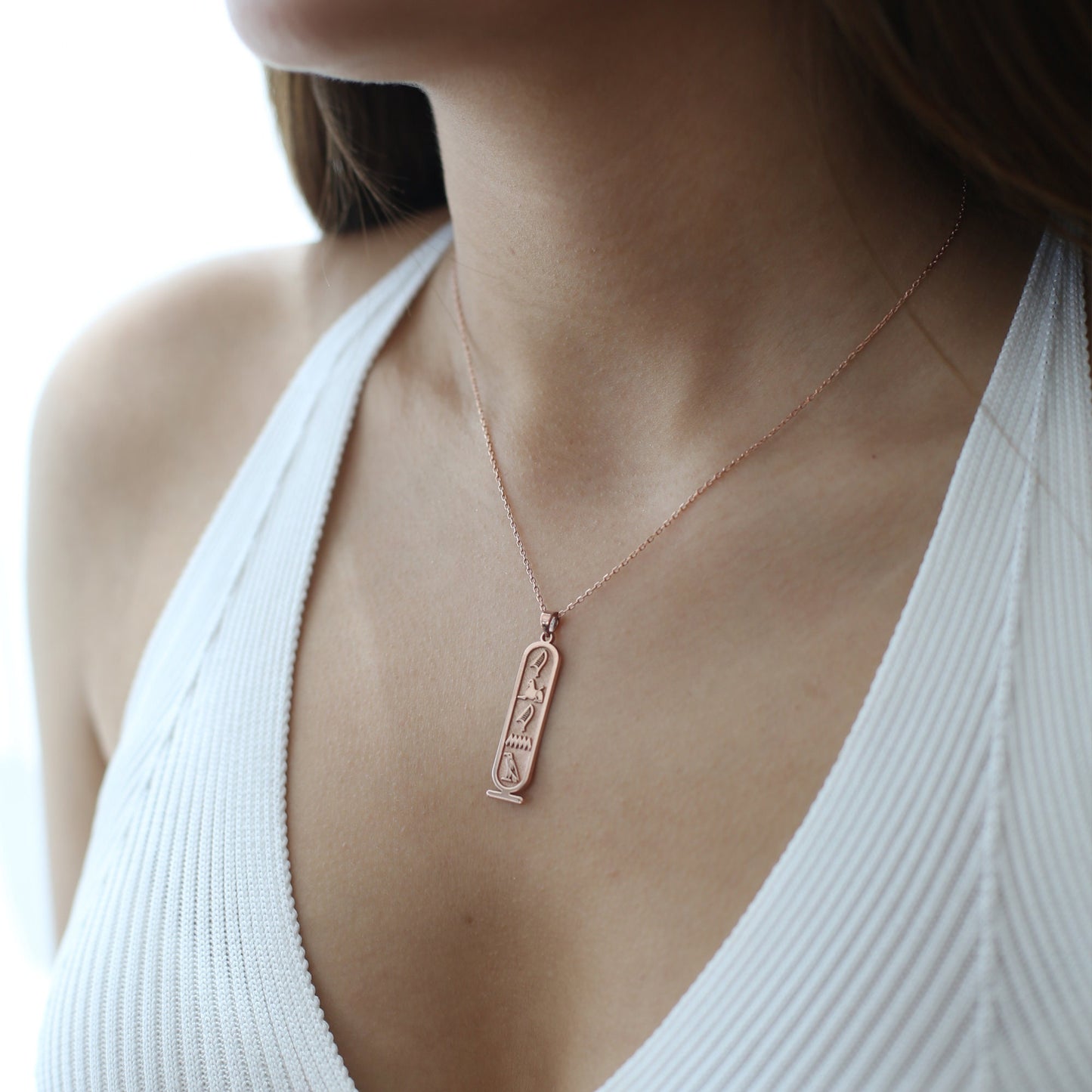 Ancient Egyptian Hieroglyphic Name Necklace 925 Sterling Silver, Personalised Necklace , Custom Name Jewellery , Personalised Gift