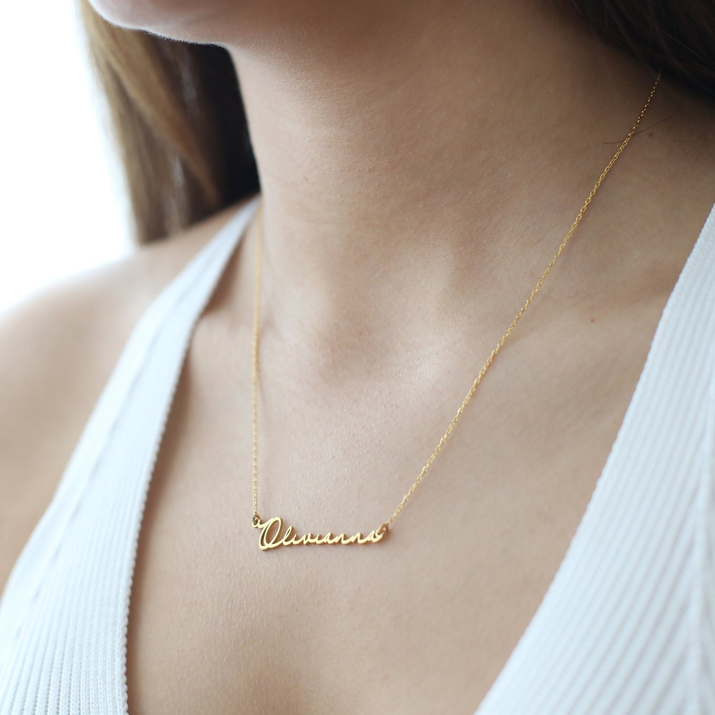 Personalized Name Necklace - Minimalist Name Necklace 925 Sterling Silver - Custom Name - Gift For Moms - Birthday Gift - Gift For Her, wedding, bride, wife gifts, wedding gifts, bride gifts