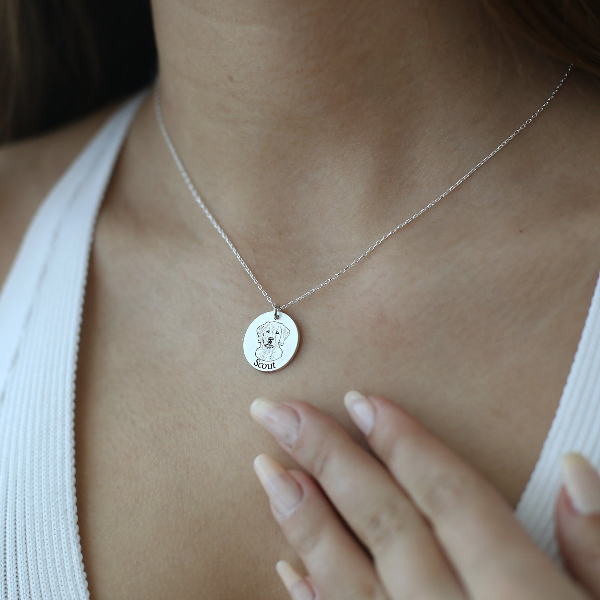 Dog Memorial Gift, Dog Personalized Gift for Her, Dog Memorial Necklace for Dogmom, Dog Dad, Dog Loss, Dog Remembrance Necklace for Women