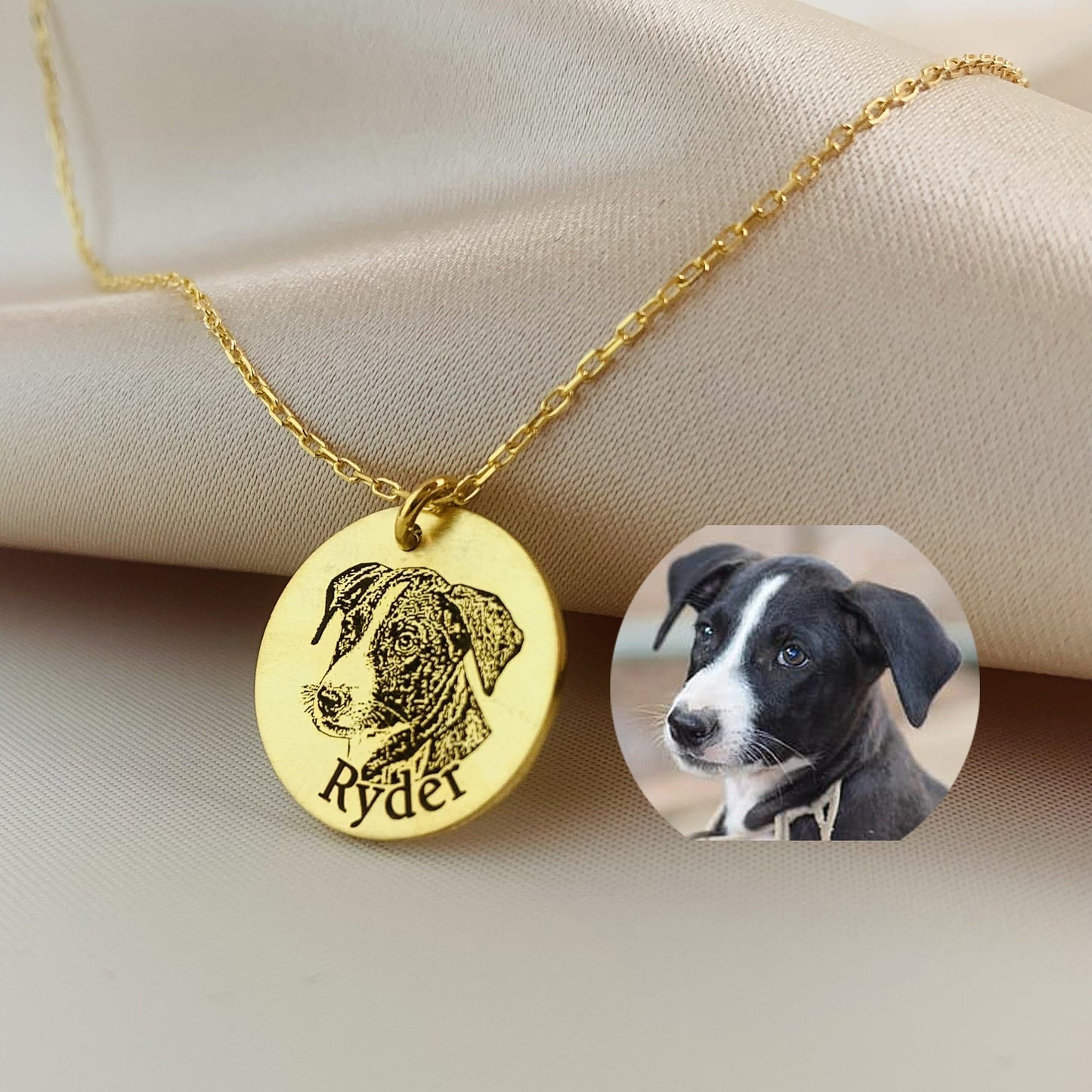 Dog Memorial Gift, Dog Personalized Gift for Her, Dog Memorial Necklace for Dogmom, Dog Dad, Dog Loss, Dog Remembrance Necklace for Women