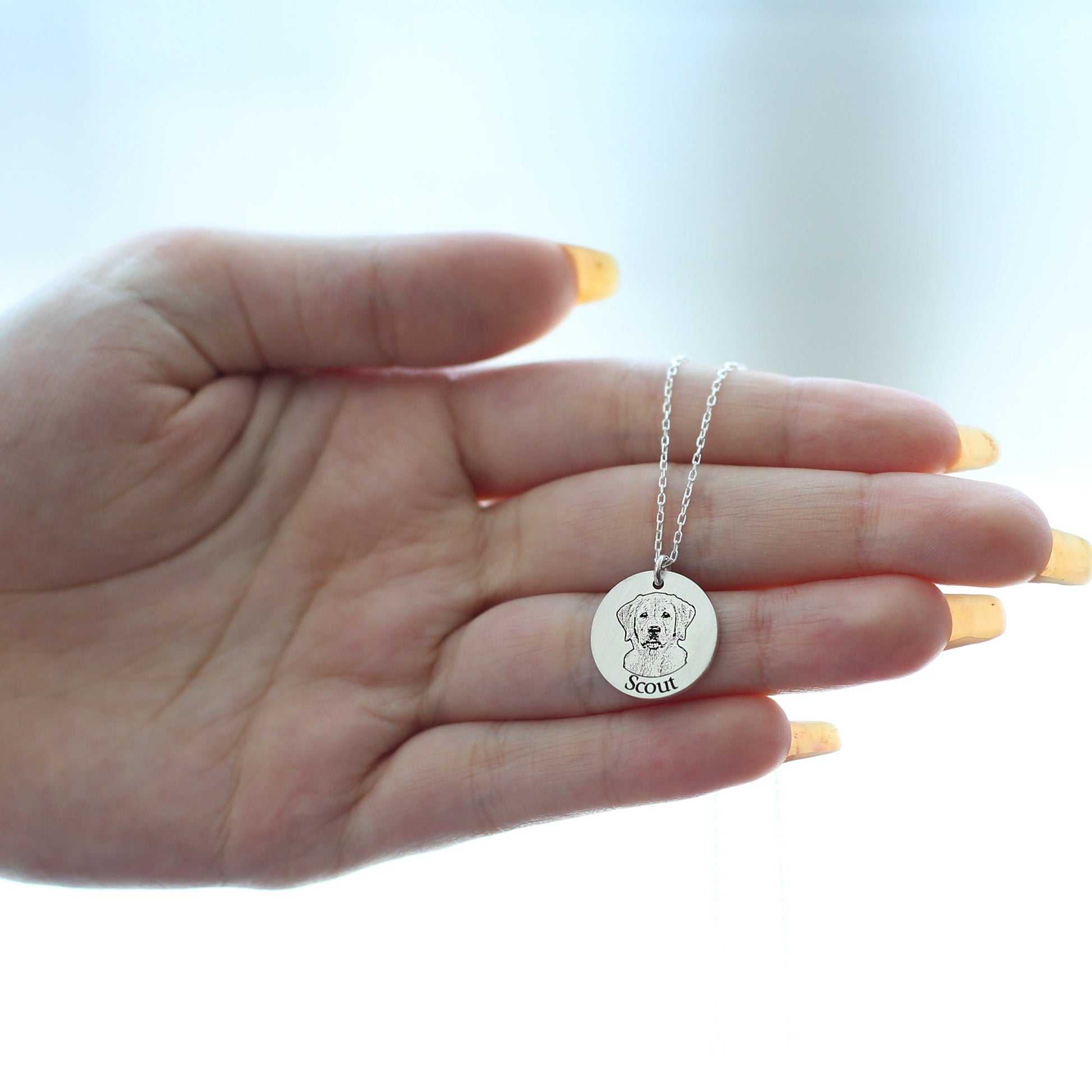 Dog Memorial Gift, Dog Personalized Gift for Her, Dog Memorial Necklace for Dogmom, Dog Dad, Dog Loss, Dog Remembrance Necklace for Women