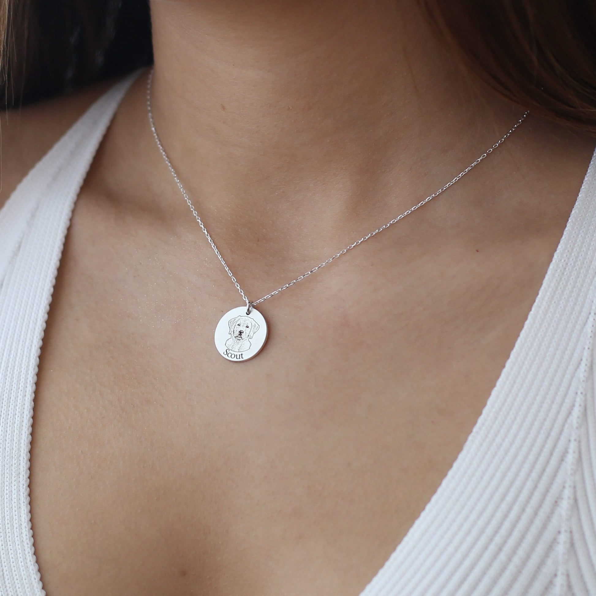 Dog Memorial Gift, Dog Personalized Gift for Her, Dog Memorial Necklace for Dogmom, Dog Dad, Dog Loss, Dog Remembrance Necklace for Women