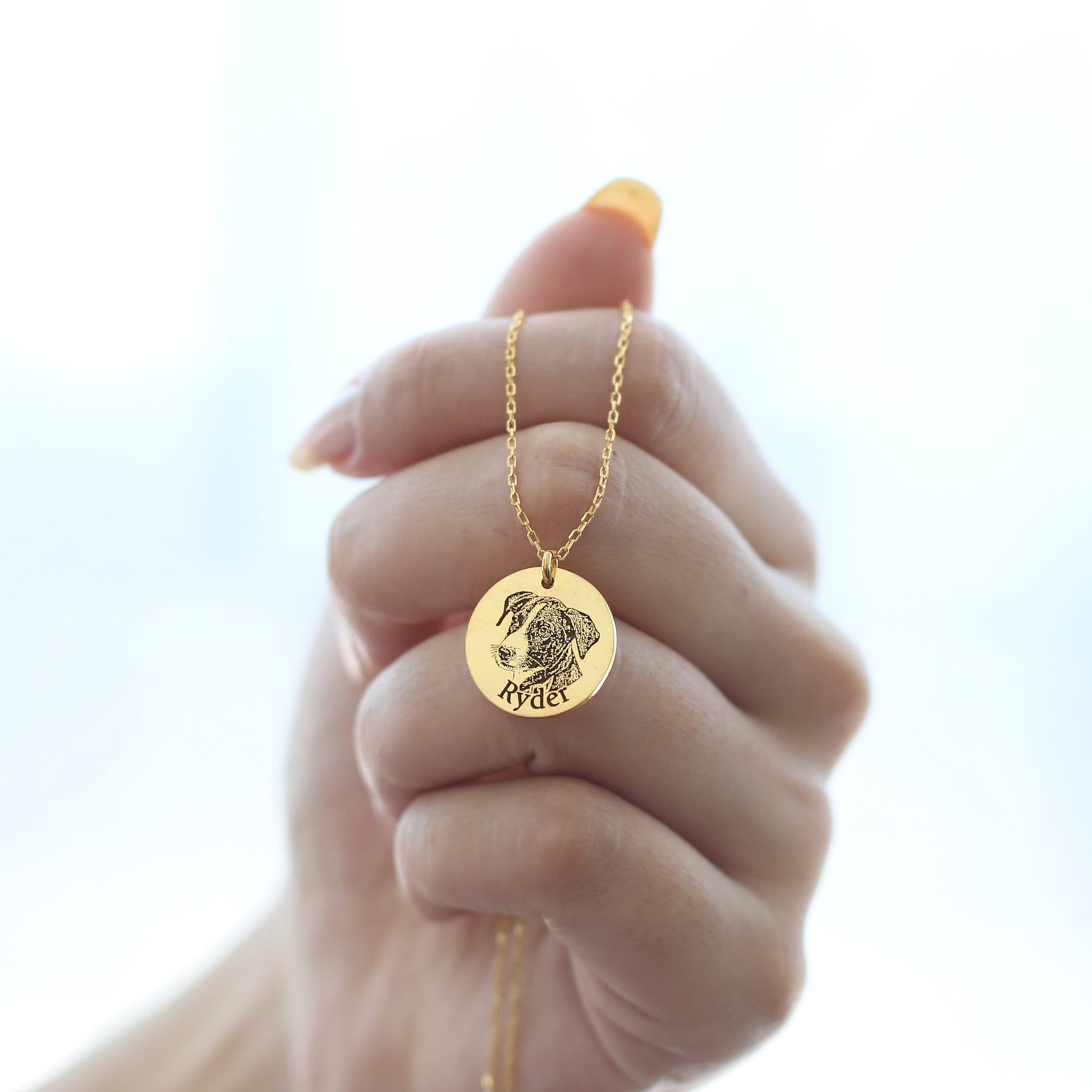Dog Memorial Gift, Dog Personalized Gift for Her, Dog Memorial Necklace for Dogmom, Dog Dad, Dog Loss, Dog Remembrance Necklace for Women