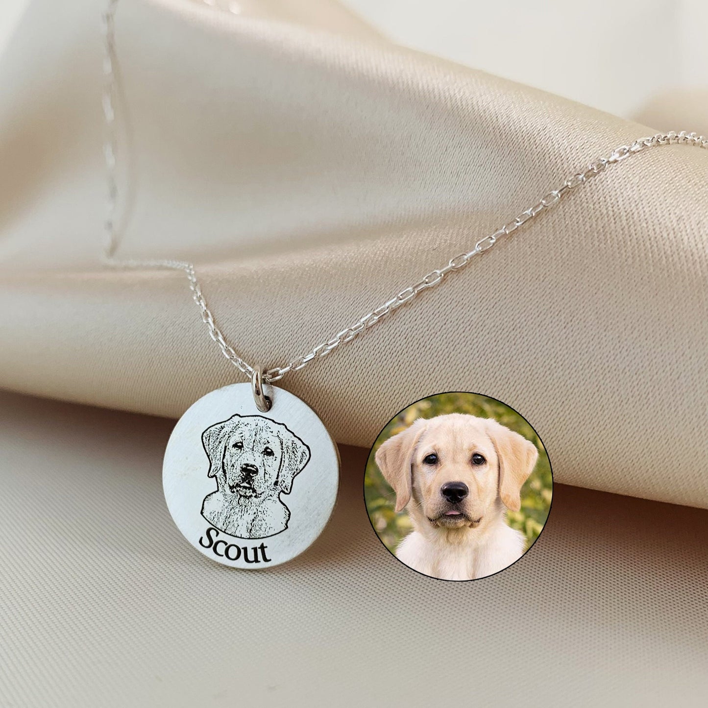 Dog Memorial Gift, Dog Personalized Gift for Her, Dog Memorial Necklace for Dogmom, Dog Dad, Dog Loss, Dog Remembrance Necklace for Women