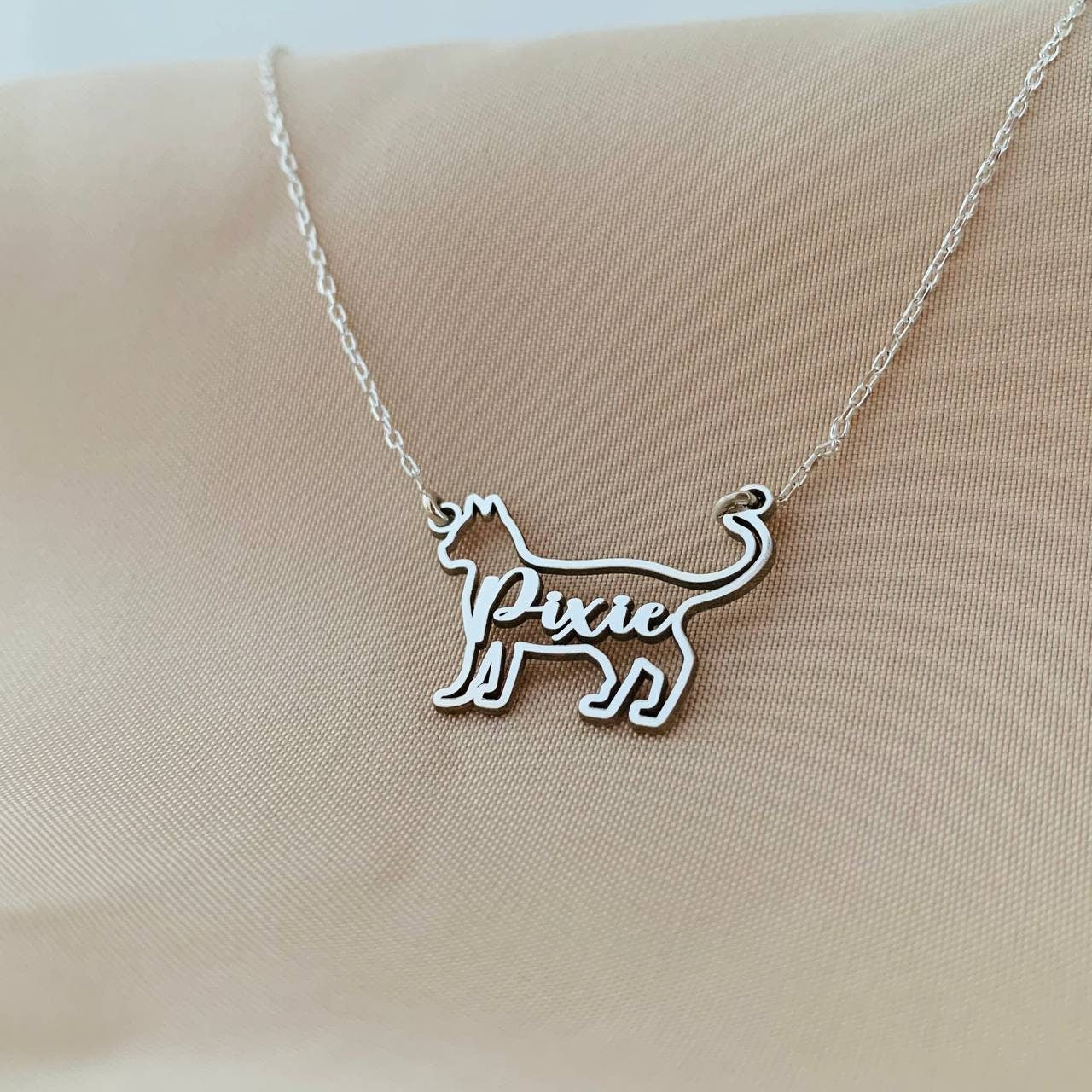 Cat necklace, Custom cat necklace,Cat jewelry for woman,Cat necklaces for woman,Cat pendant,Personalized cat necklace,Cat necklace with name