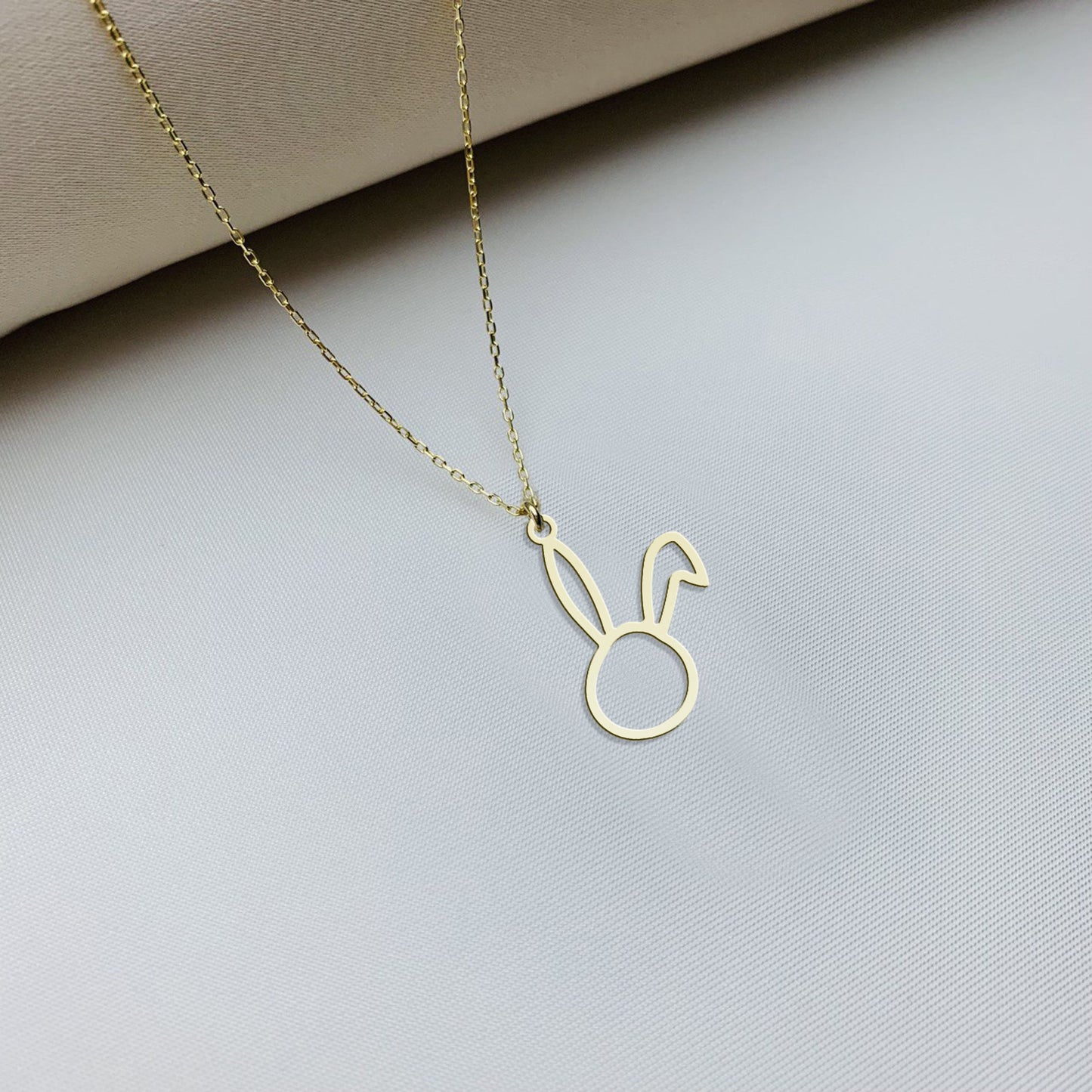 Easter Bunny Necklace, Rabbit Necklace, Floppy Ear Rabbit Necklace, Rabbit Charm Necklace, Bunny necklace, Pet Necklace Silver Gifts,