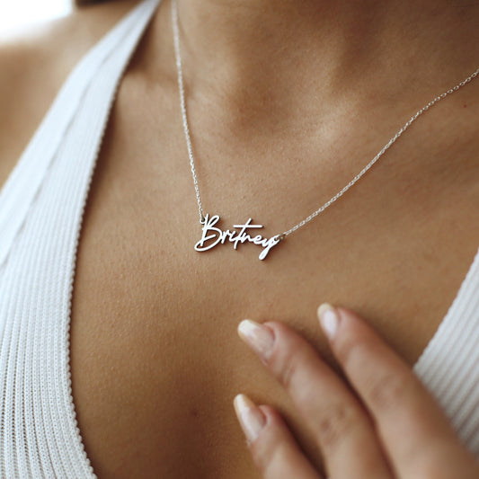 Personalized Name Necklace 925 Sterling Silver