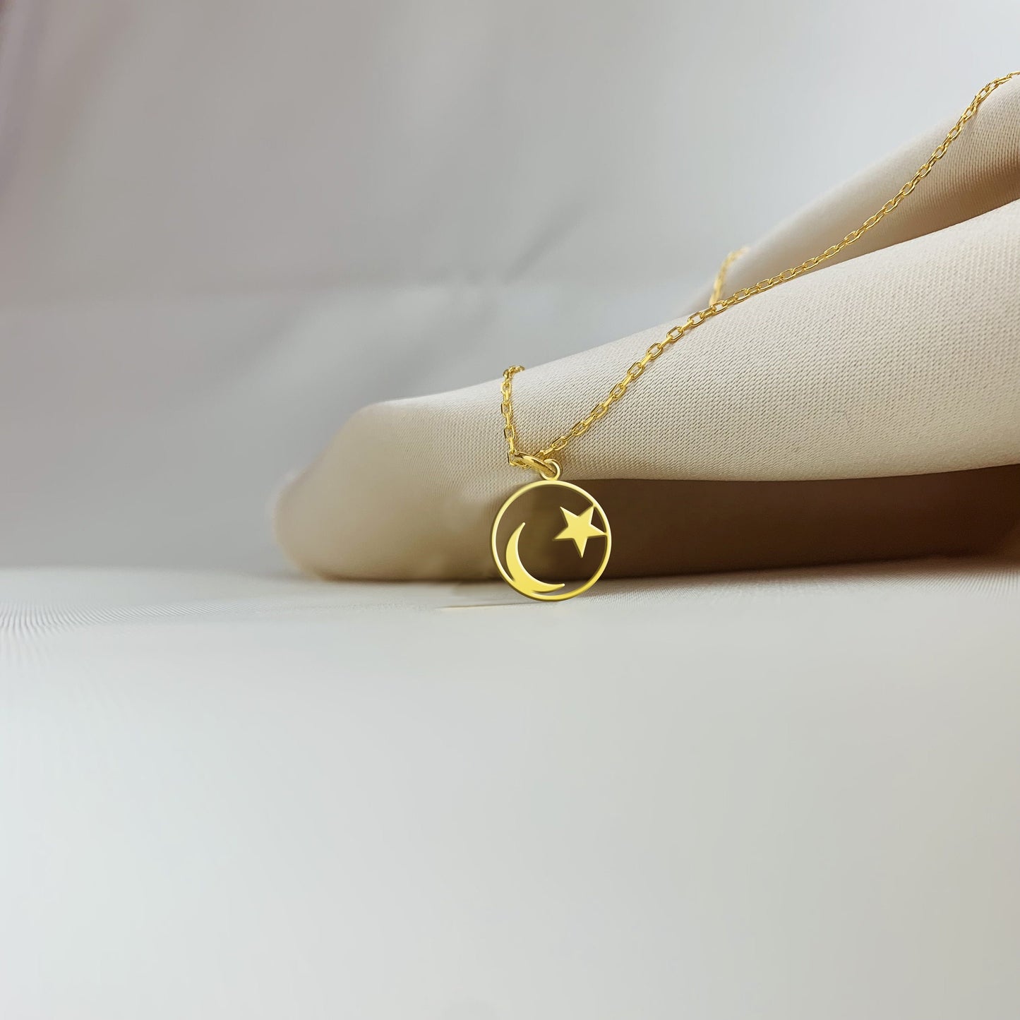 Moon and Star Necklace, Crescent Moon Necklace, Gold Sun Necklace, Sterling Silver Moon Pendant, Moon Charm, Star Pendant, Birthday gift, gold moon charm, gold star necklace, celestial necklace, crescent necklace, sunburst necklace
