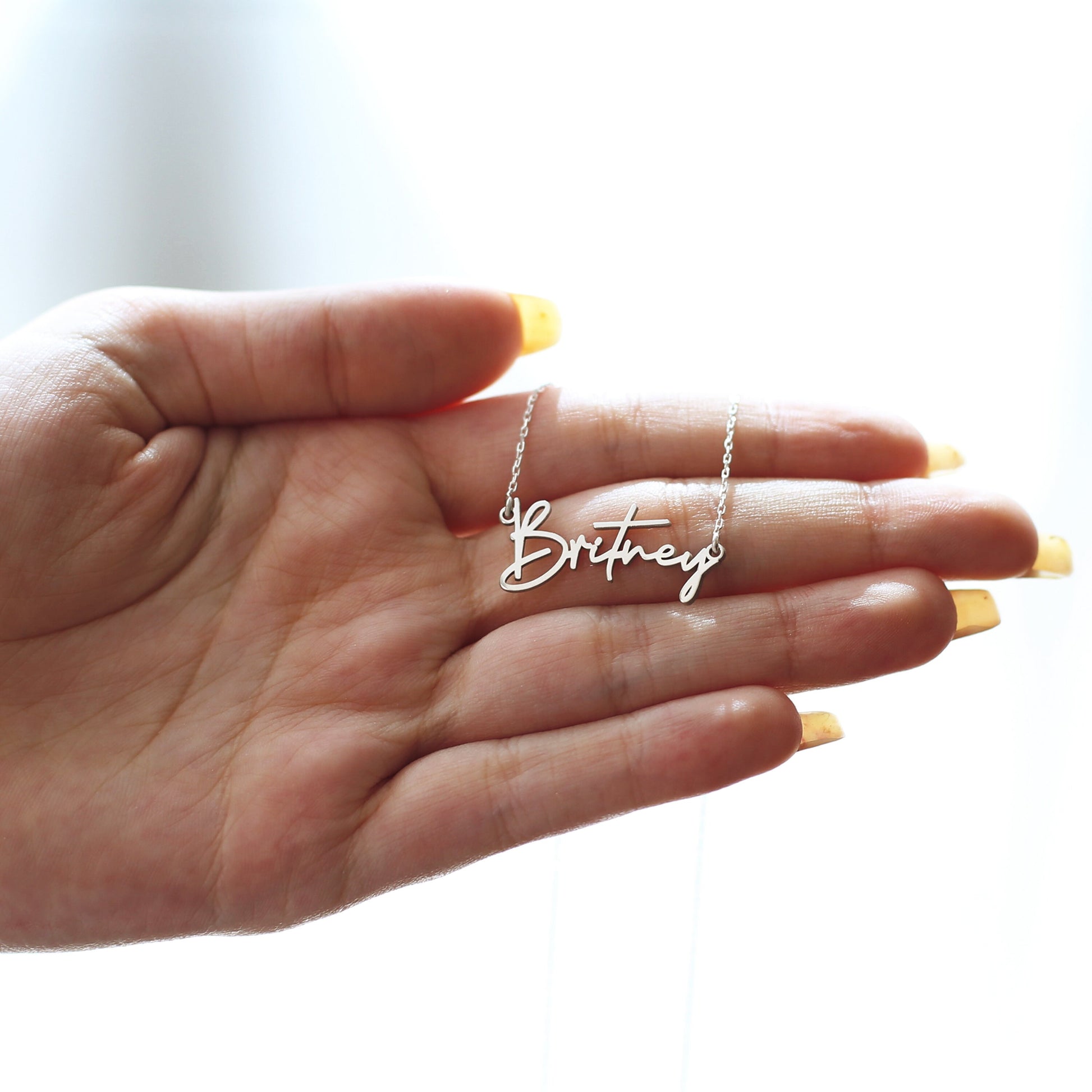 Personalized Name Necklace 925 Sterling Silver - Custom Name Jewelry - Gift For Moms - Gift for Her - Personalized Necklace