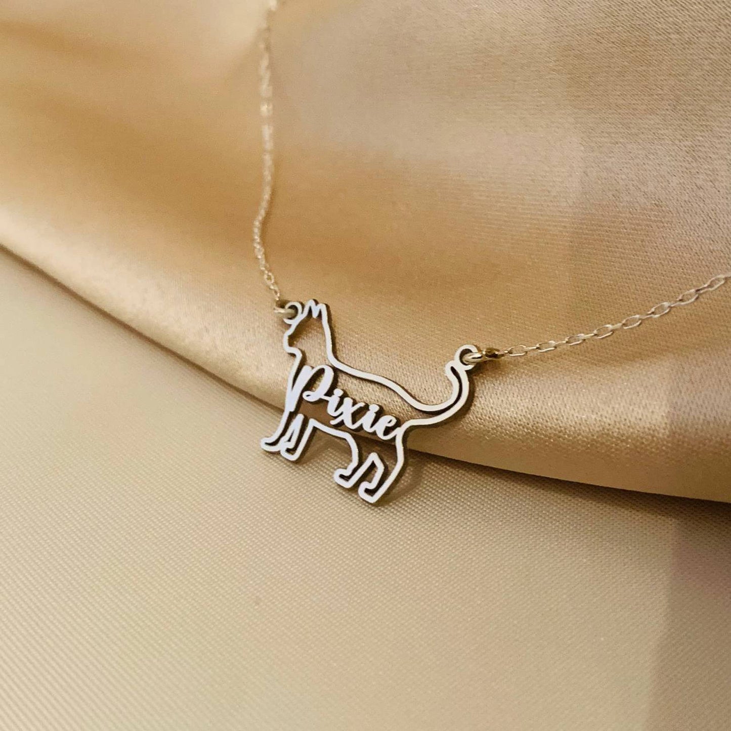 Cat Name Necklace, Cat lover gift, Custom Cat Mom Name Necklace, Cat Silhouette Necklace, Cat Loss Gift, Cat Memorial Gift, Cat Gift for her