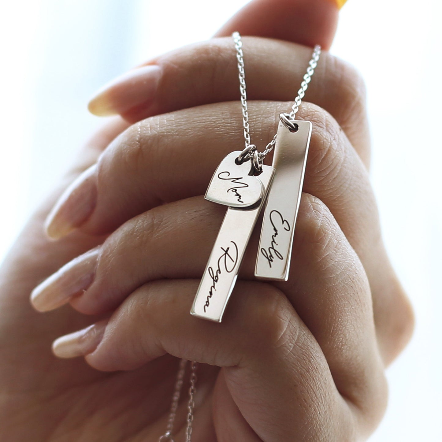 Multiple Bar Name Necklace