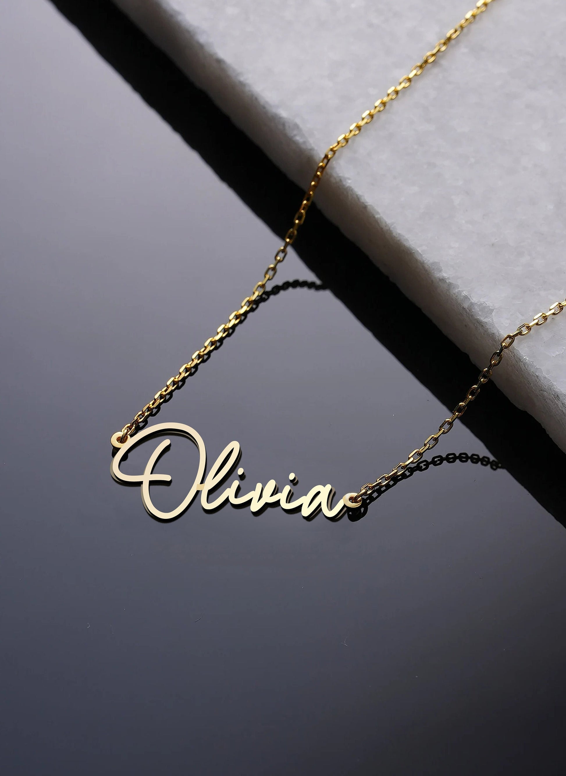 Sterling Silver 925 Personalize Name Necklace Any Name