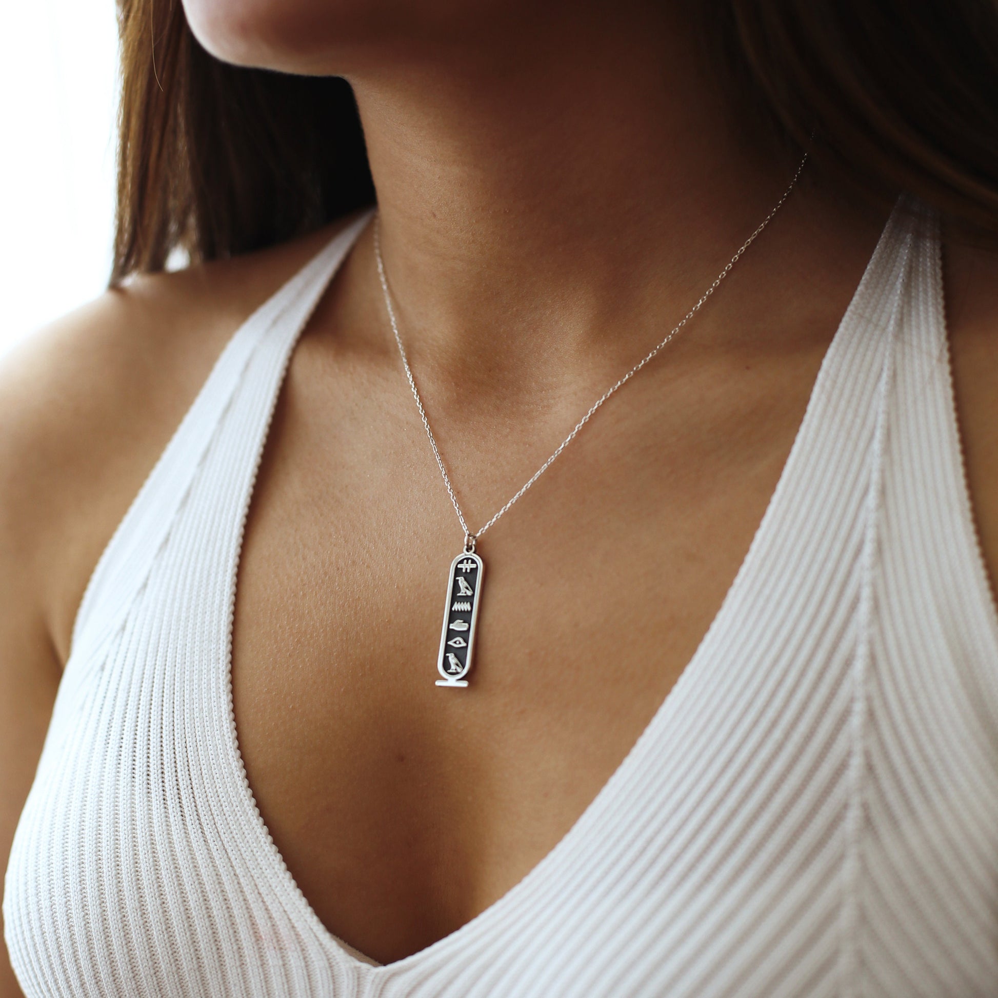 Egypt jewelry, Egypt necklace, Cartouche necklace, Ancient egypt, Egypt jewelry for woman, Ancient egypt jewelry, Hieroglyph name necklace,