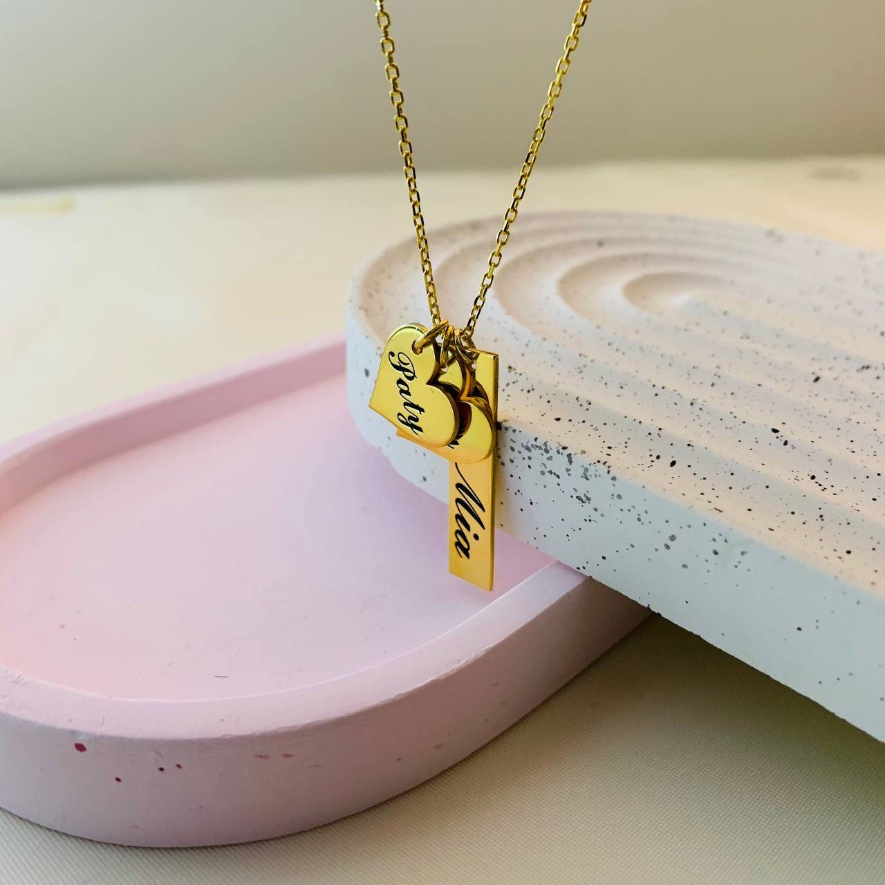 Personalized Vertical Bar Necklace, Silver Multiple Bar Name Necklace, Bar Engraved Necklace, Necklace for Family, Mothers Day Gift
