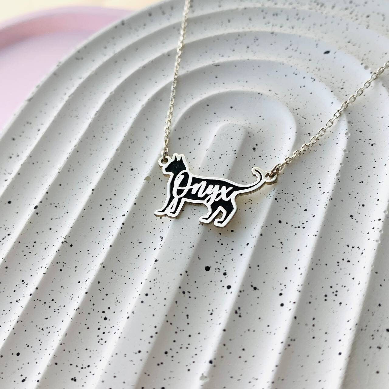 Cat Necklace, Cat necklace for woman, Pet necklace, Cat memorial gift, Custom cat necklace, Cat name necklace, Cat memorial name necklace