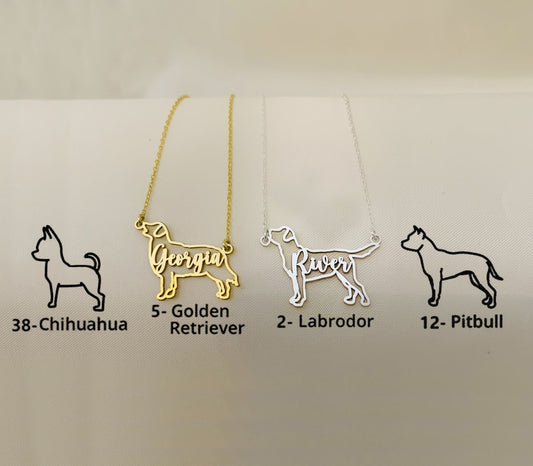 Custom Dog Necklace with Name
