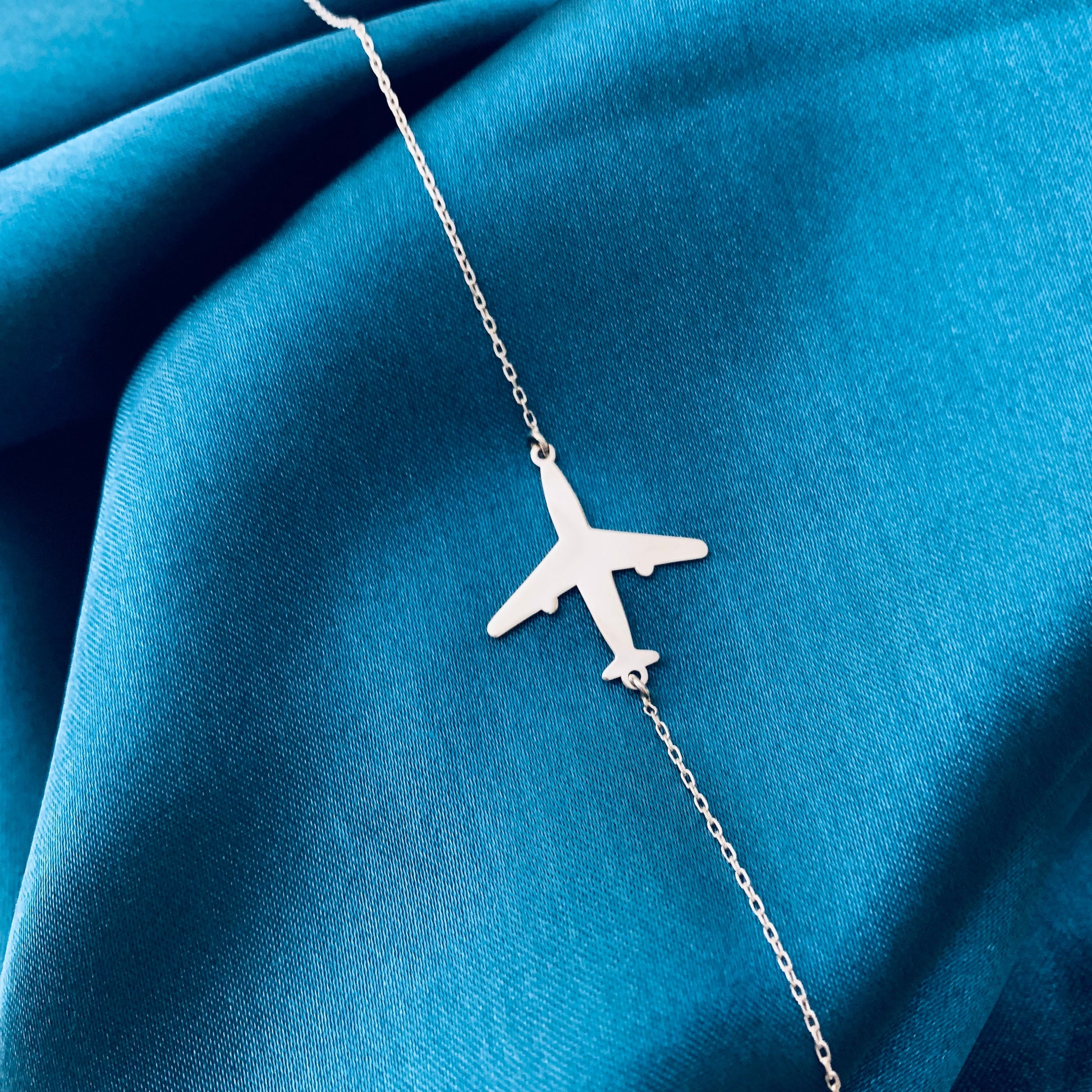 Airplane necklace, Airplane necklace for women, Side Ways Necklace, Graduation Gift, Pilot Gifts for women, Flight Attendant Gift