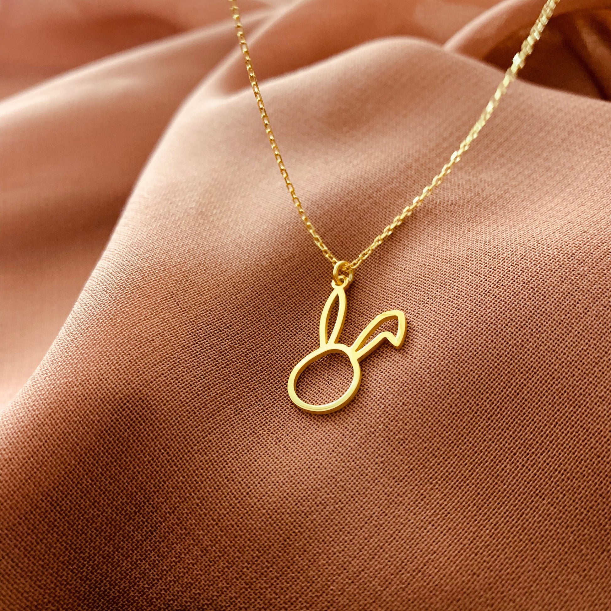 Bad Bunny Rabbit Pendant, Easter Bunny Necklace, Easter-themed Rabbit Jewelry, Celebrate Easter with a Bunny Necklace, graduation gift