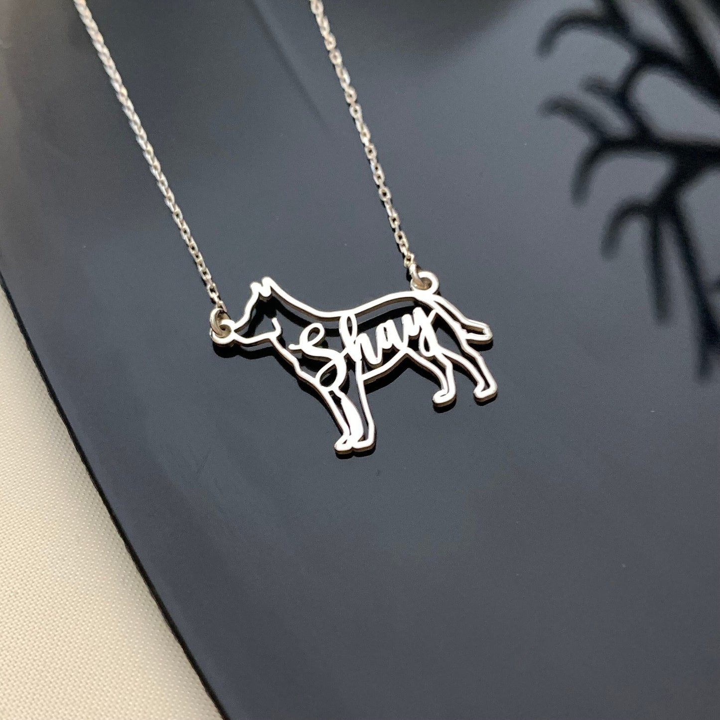 Personalized Dog Name Necklace