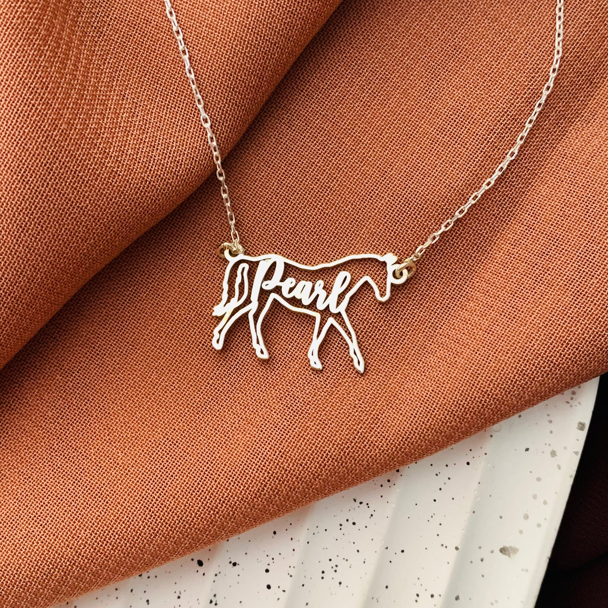 Quarter Horse Necklace, Personalized Quarter Horse Name Necklace, Quarter Horse Memorial Gift, Quarter Horse Riding Gift, Horse Jockey Gift