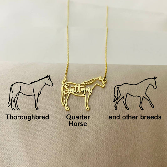 Horse Name Necklace