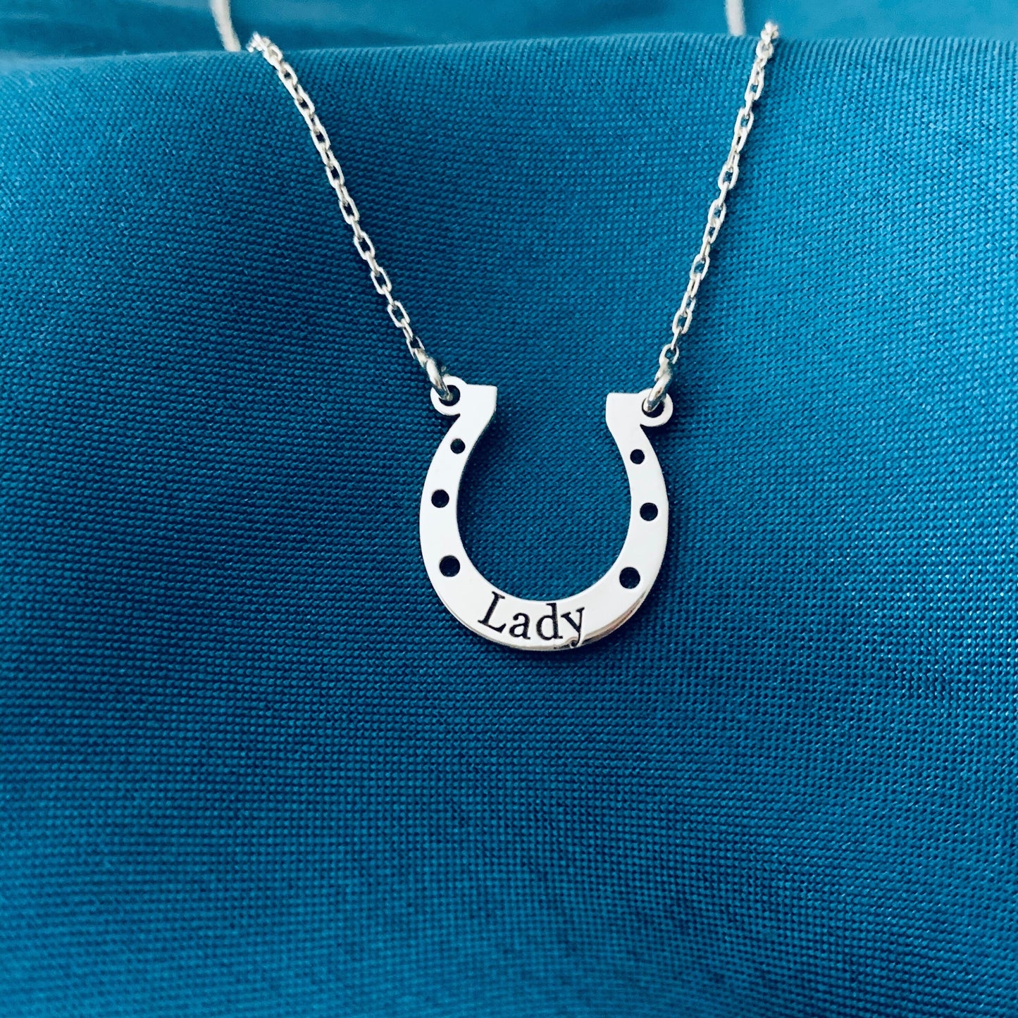 Horseshoe Necklace with Name