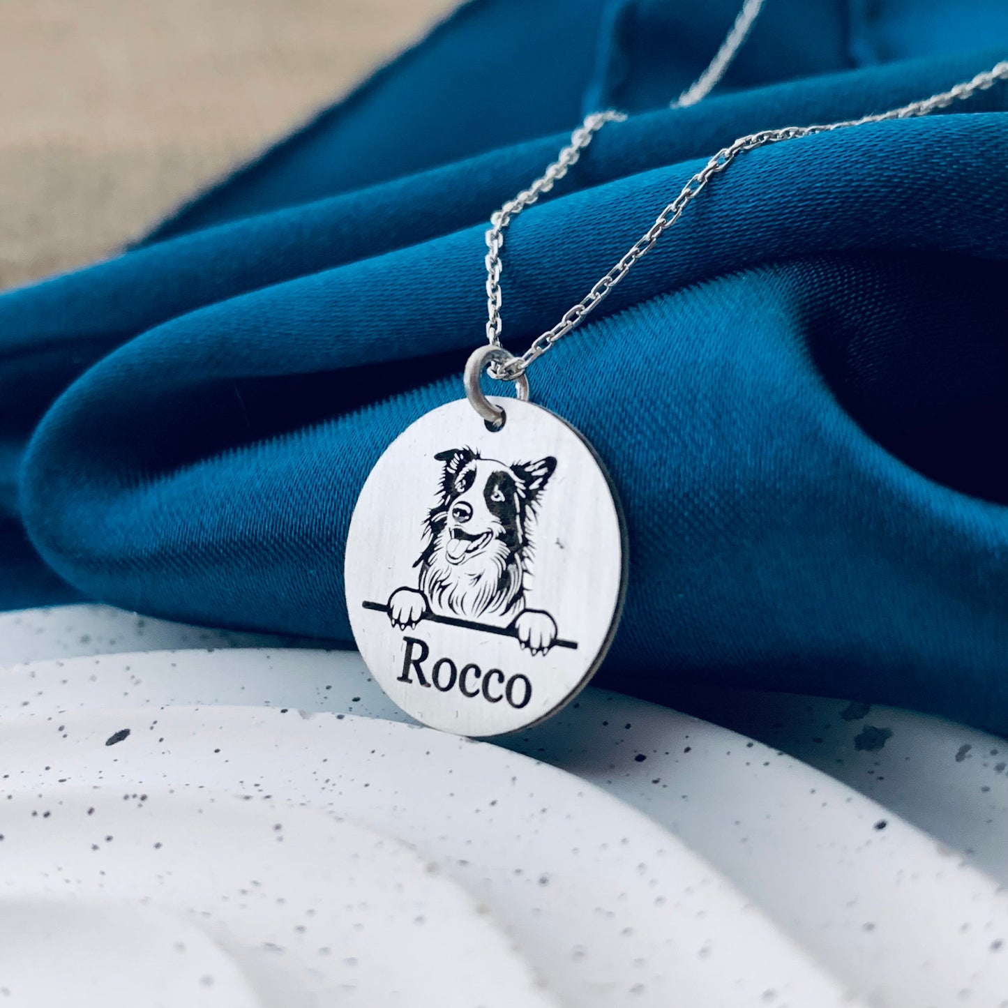 Dog necklace, Dog name necklace, Custom dog necklace, dog memorial necklace, Dog necklace for women, Dog silhouette necklace, Dog mom gifts