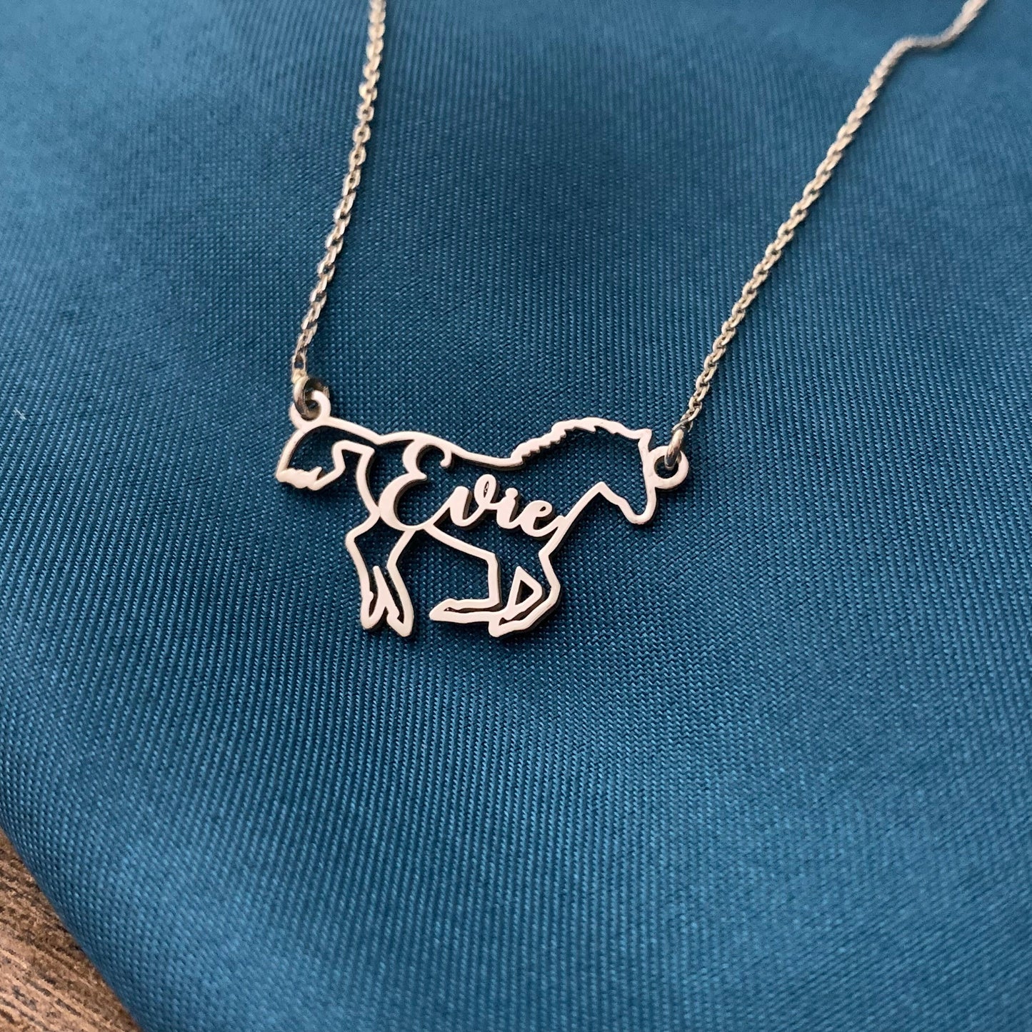 Horse Necklace, Horse Necklace for Woman, Personalized Horse Name Necklace, Custom Horse Necklace, Horse Memorial Gift, Horse Riding Gift