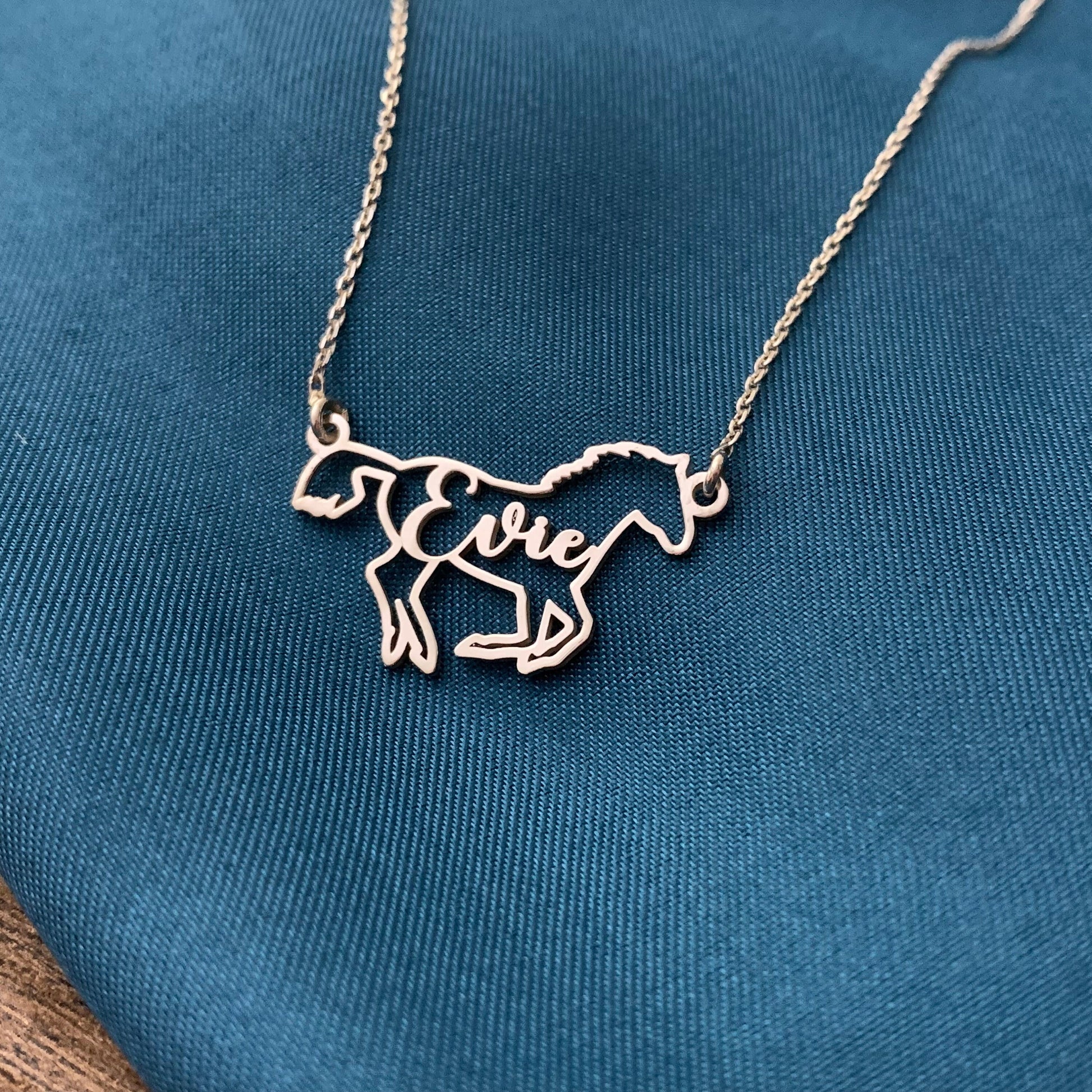 Horse Necklace, Horse Necklace for Woman, Personalized Horse Name Necklace, Custom Horse Necklace, Horse Memorial Gift, Horse Riding Gift