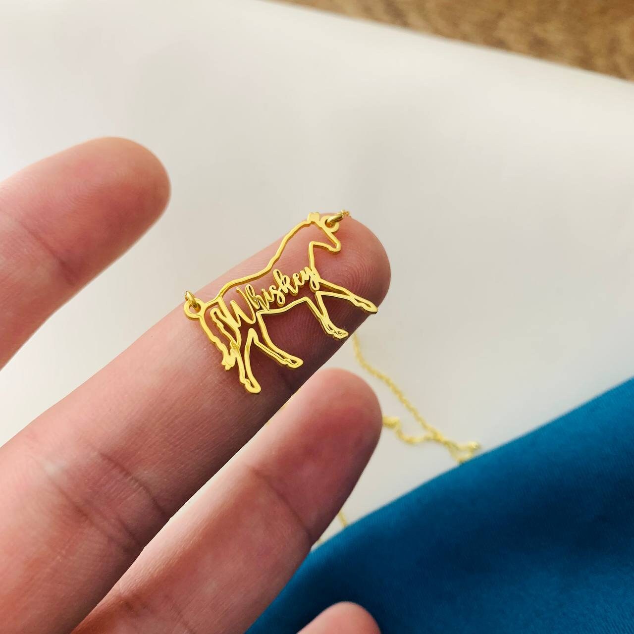 Horse Necklace, Horse Necklace for Woman, Horse Name Necklace, Custom Horse Necklace, Horse Memorial Gift, Horse necklace remember