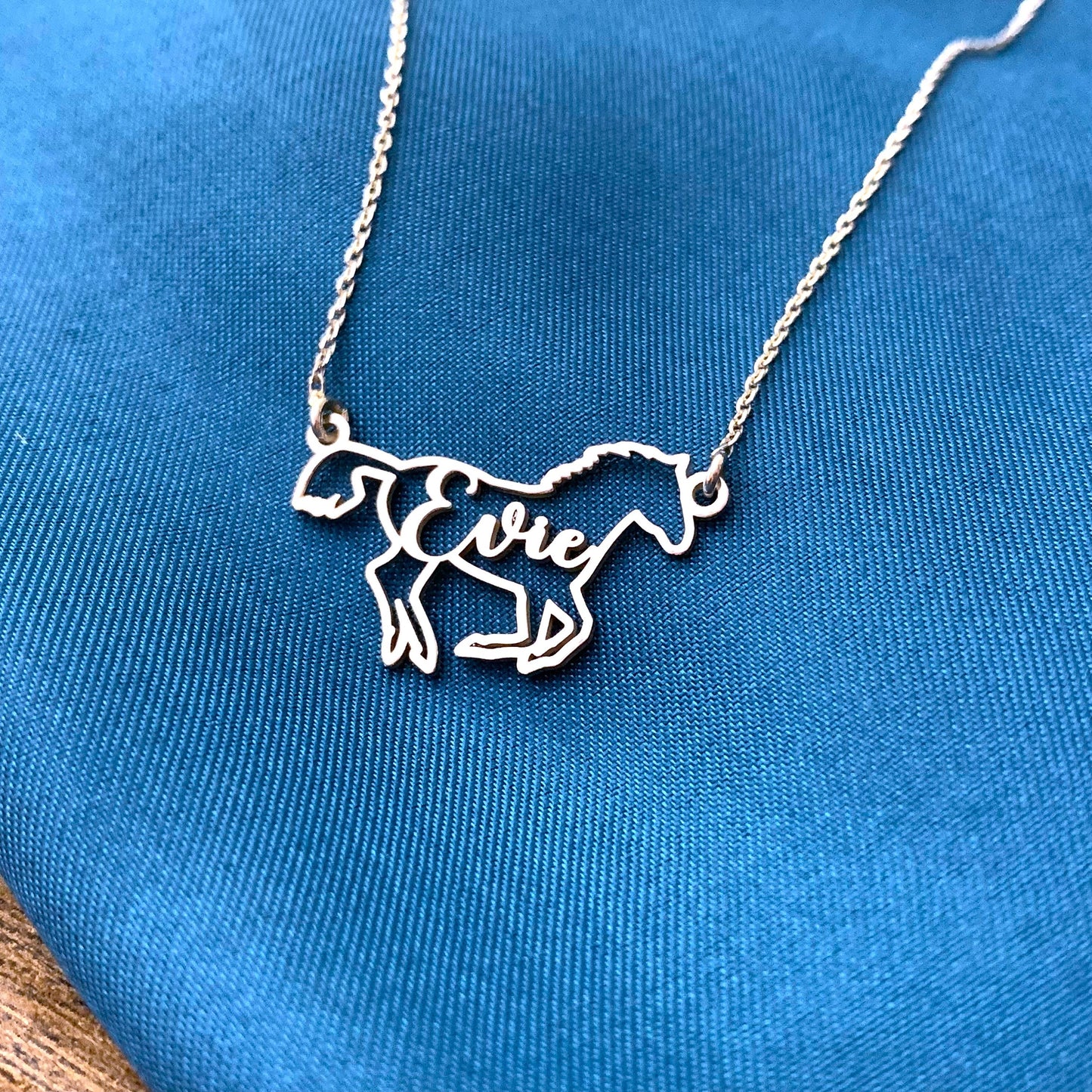 Horse Necklace, Horse Necklace for Woman, Horse Name Necklace, Custom Horse Necklace, Horse Memorial Gift, Horse necklace remember
