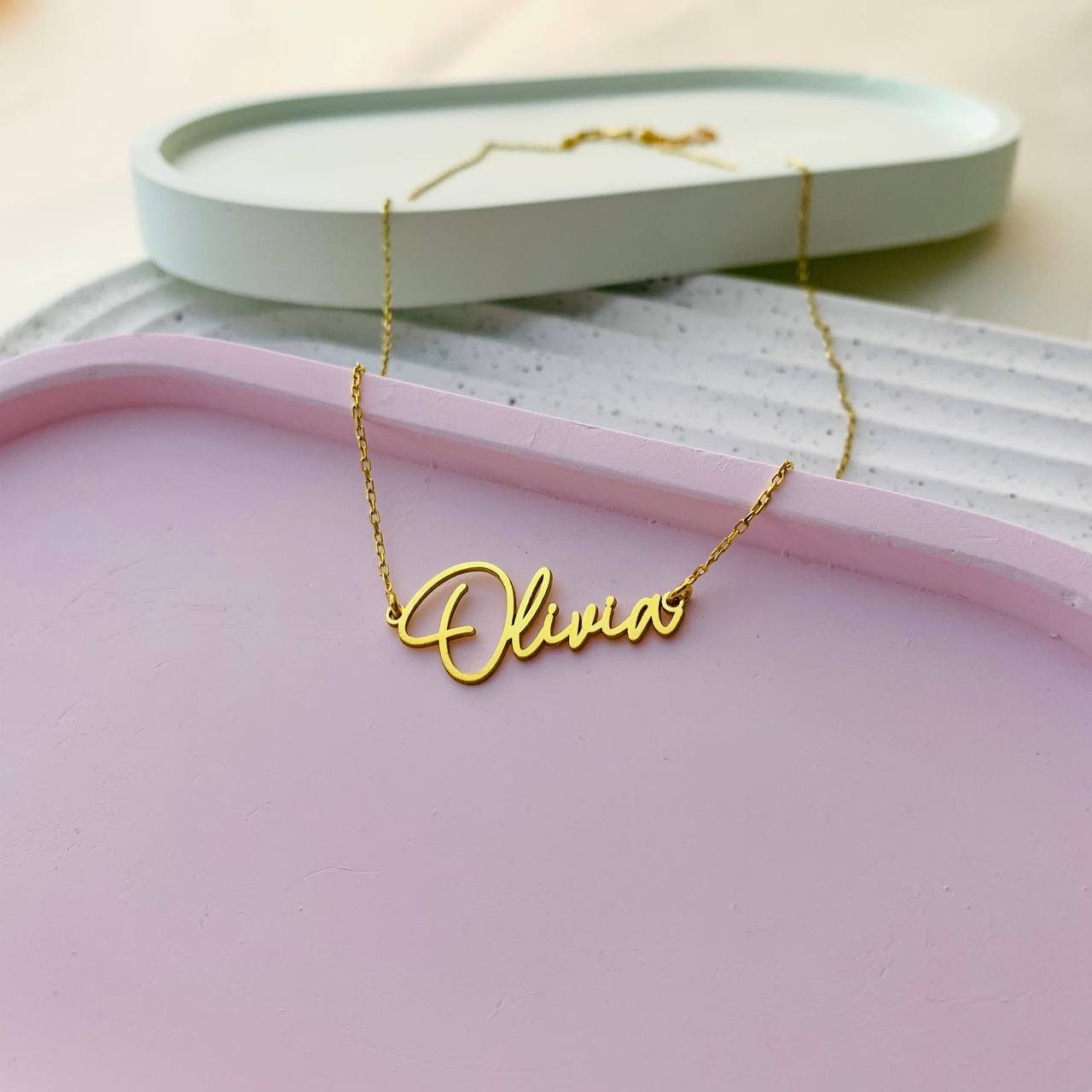 Sterling Silver 925 Personalize Name Necklace Any Name, Custom Gold Name Necklace, Bridesmaids Necklace, Birthday Gift for Her, Jewelry US
