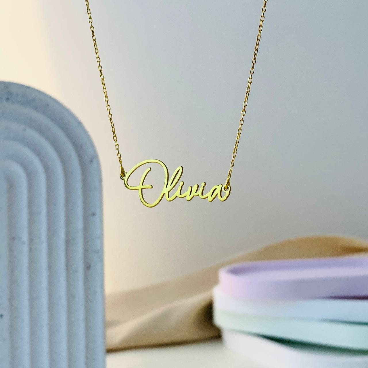 Sterling Silver 925 Personalize Name Necklace Any Name, Custom Gold Name Necklace, Bridesmaids Necklace, Birthday Gift for Her, Jewelry US