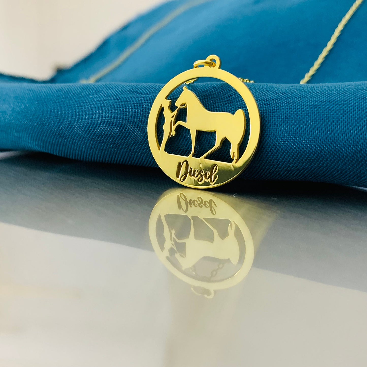 Horse Necklace, Custom Horse Name Necklace, Memorial Horse Necklace, Necklace for Horse Enthusiasts, Horse Mom Gifts, Horse Lover Gift