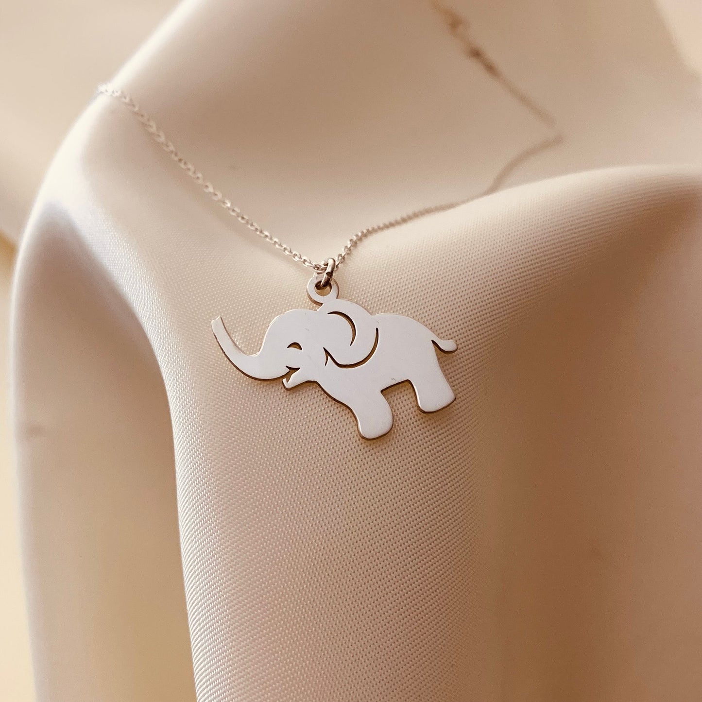 Lucky Elephant Necklace, Elephant Necklace, Elephant Necklace for Women, Elephant Gifts for Friend, Lucky Elephant Gift, Animal Charm