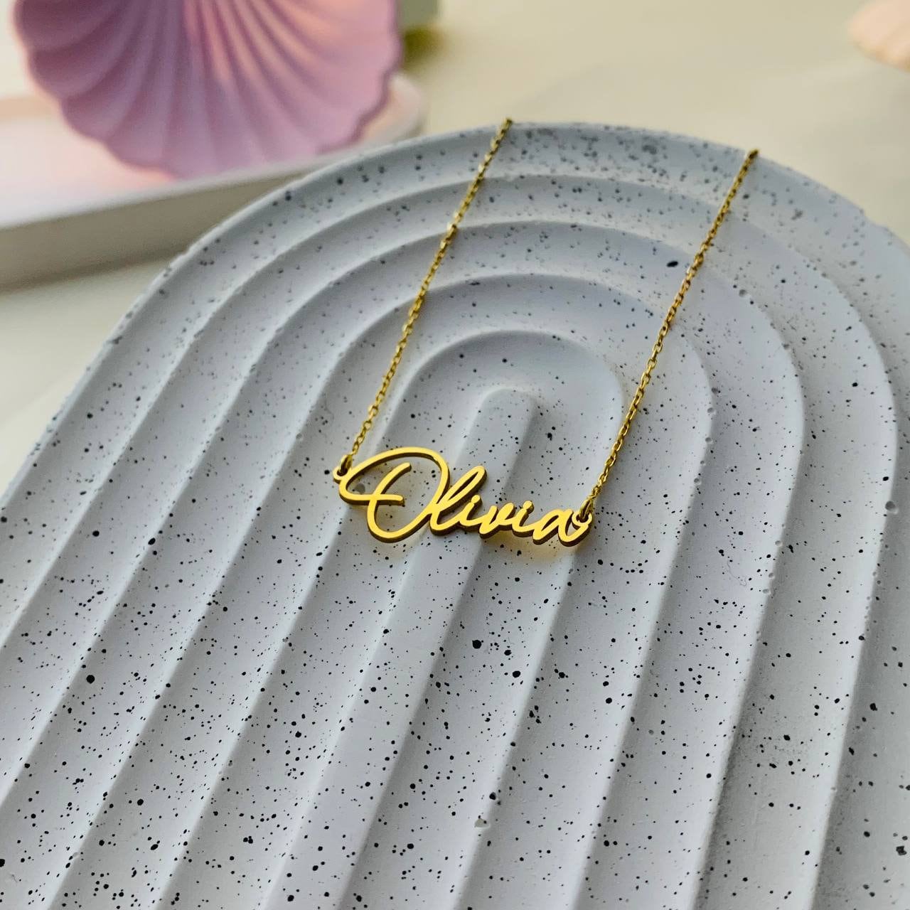 Sterling Silver 925 Personalize Name Necklace Any Name, Custom Gold Name Necklace, Bridesmaids Necklace, Birthday Gift for Her, Jewelry US