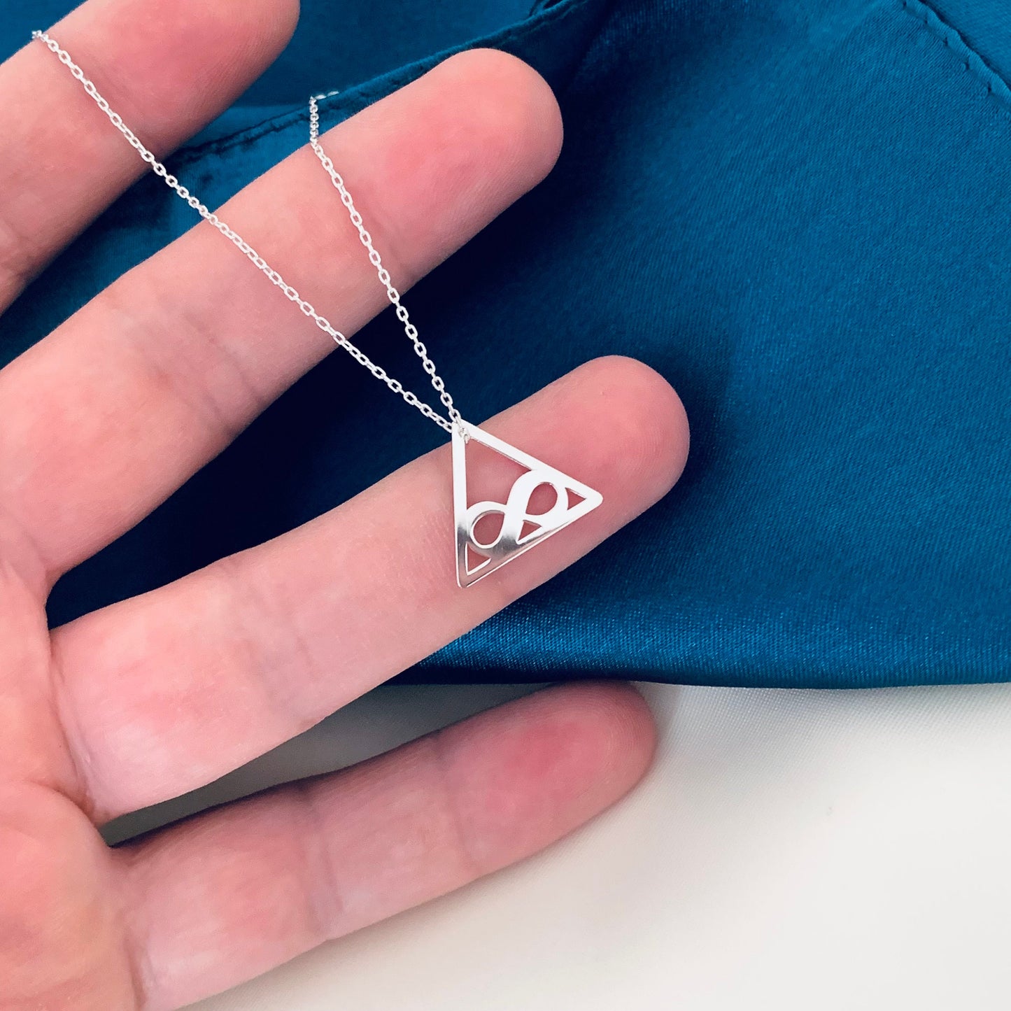 Infinity Necklace, Tiny Infinity Symbol Pendant Necklace Sterling Silver, Minimal Infinity Necklace, Dainty Infinity Necklace, Gifts For Mom