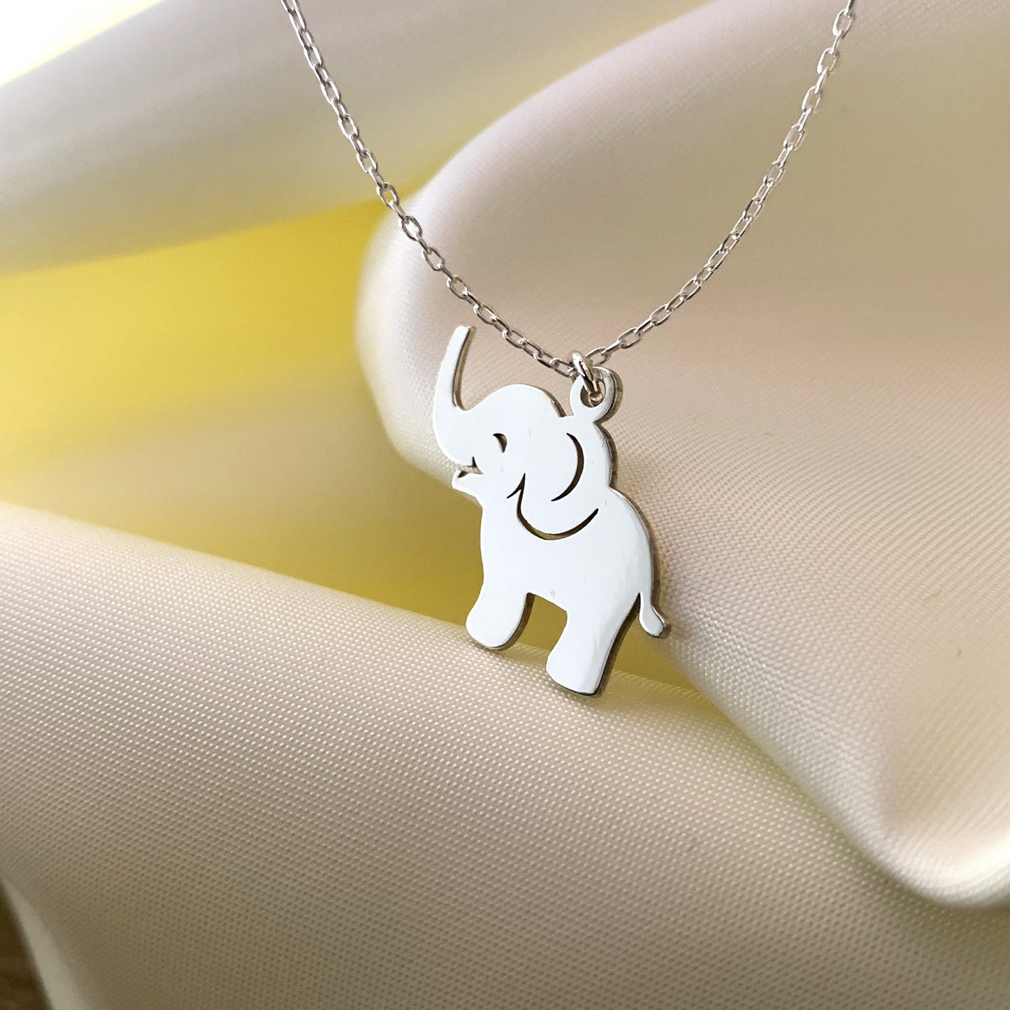Elephant Necklace, Elephant Necklace for Women, Sterling Silver Elephant Necklace, Lucky Elephant Necklace, Dainty Elephant Jewelry