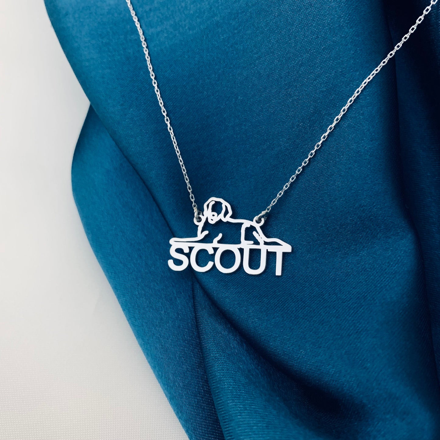 Dog necklace for women, Dog name necklace, Custom dog necklace, Dog memorial gift, Dog mom gift, Birthday gift for dog mom