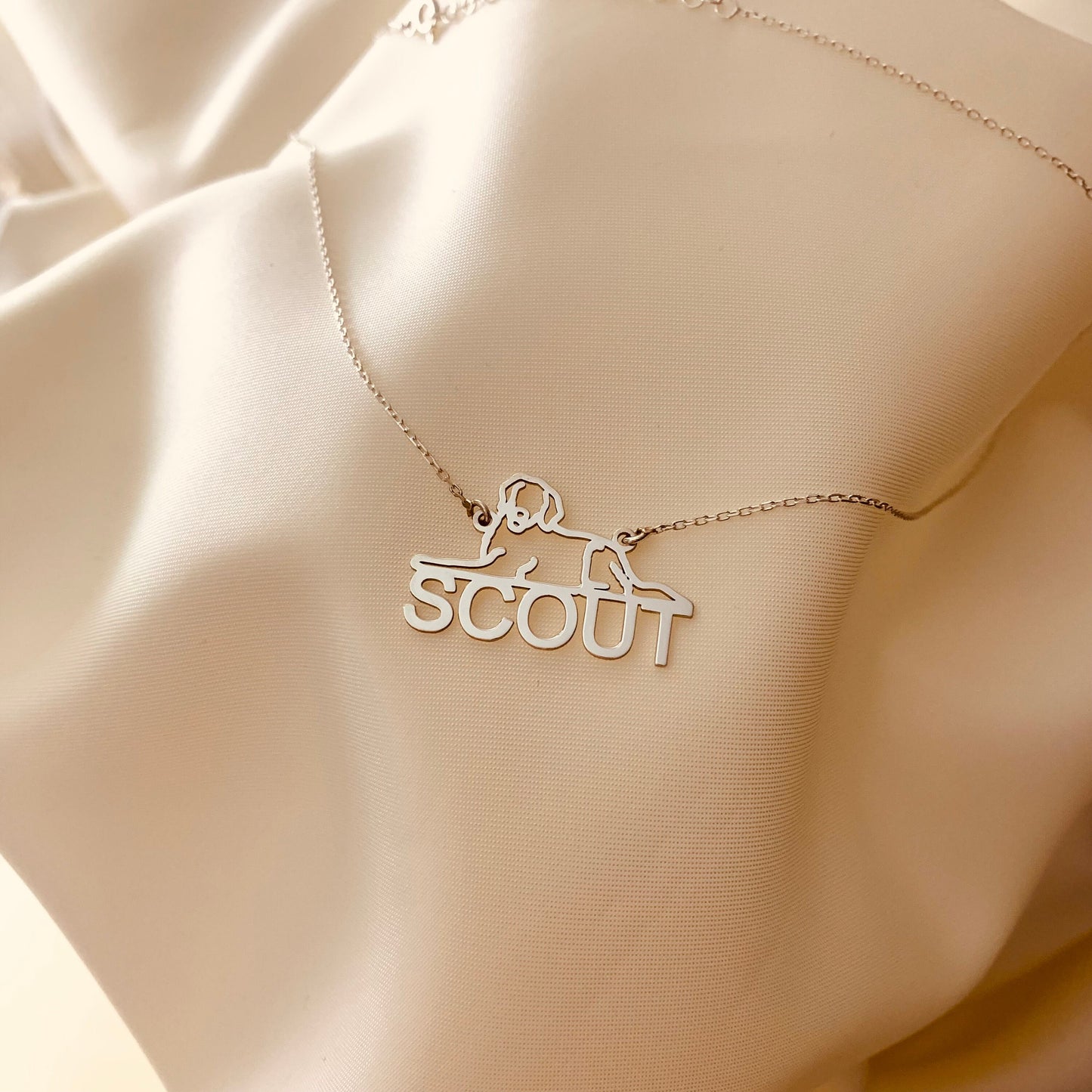 Dog necklace for women, Dog name necklace, Custom dog necklace, Dog memorial gift, Dog mom gift, Birthday gift for dog mom