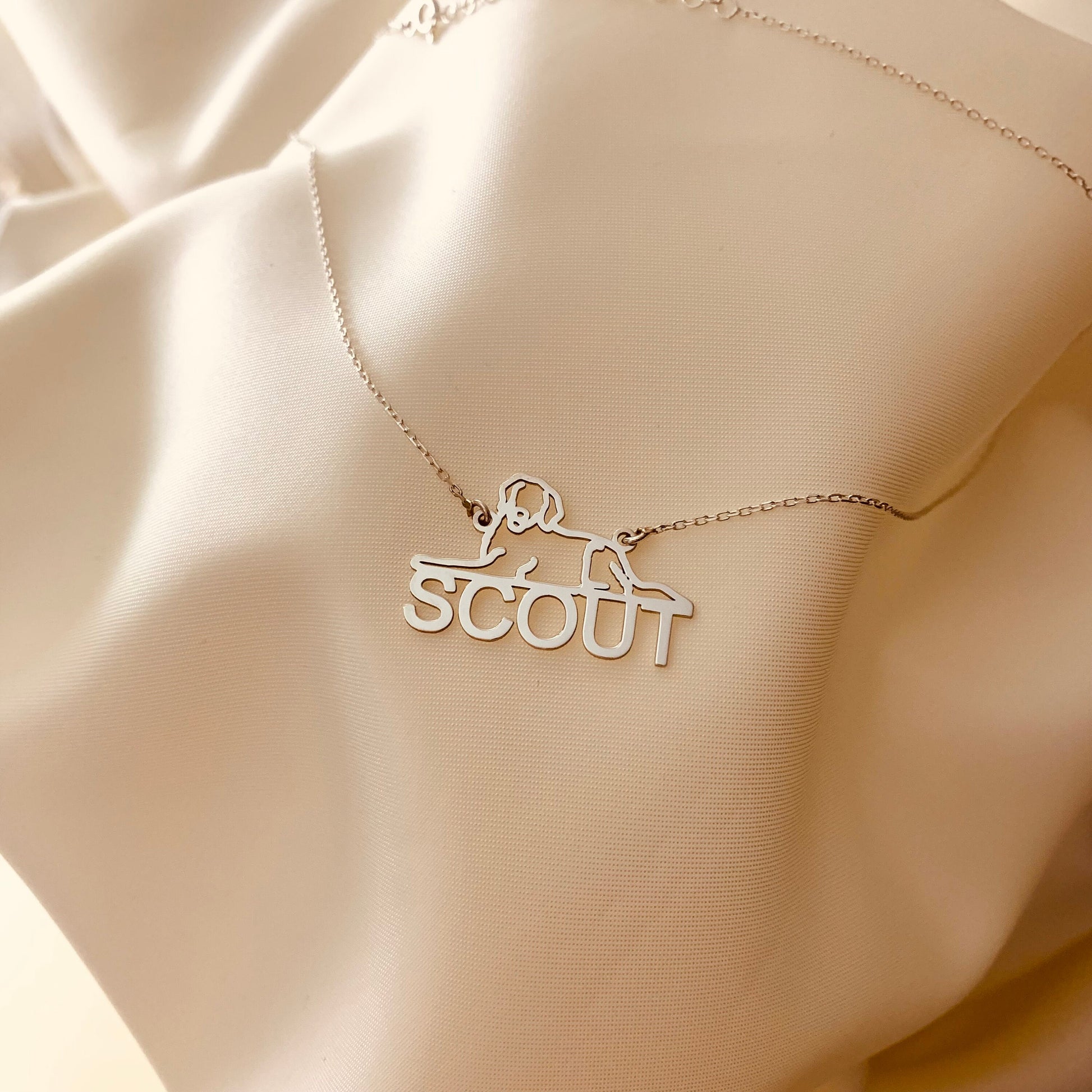Dog necklace for women, Dog name necklace, Custom dog necklace, Dog memorial gift, Dog mom gift, Birthday gift for dog mom