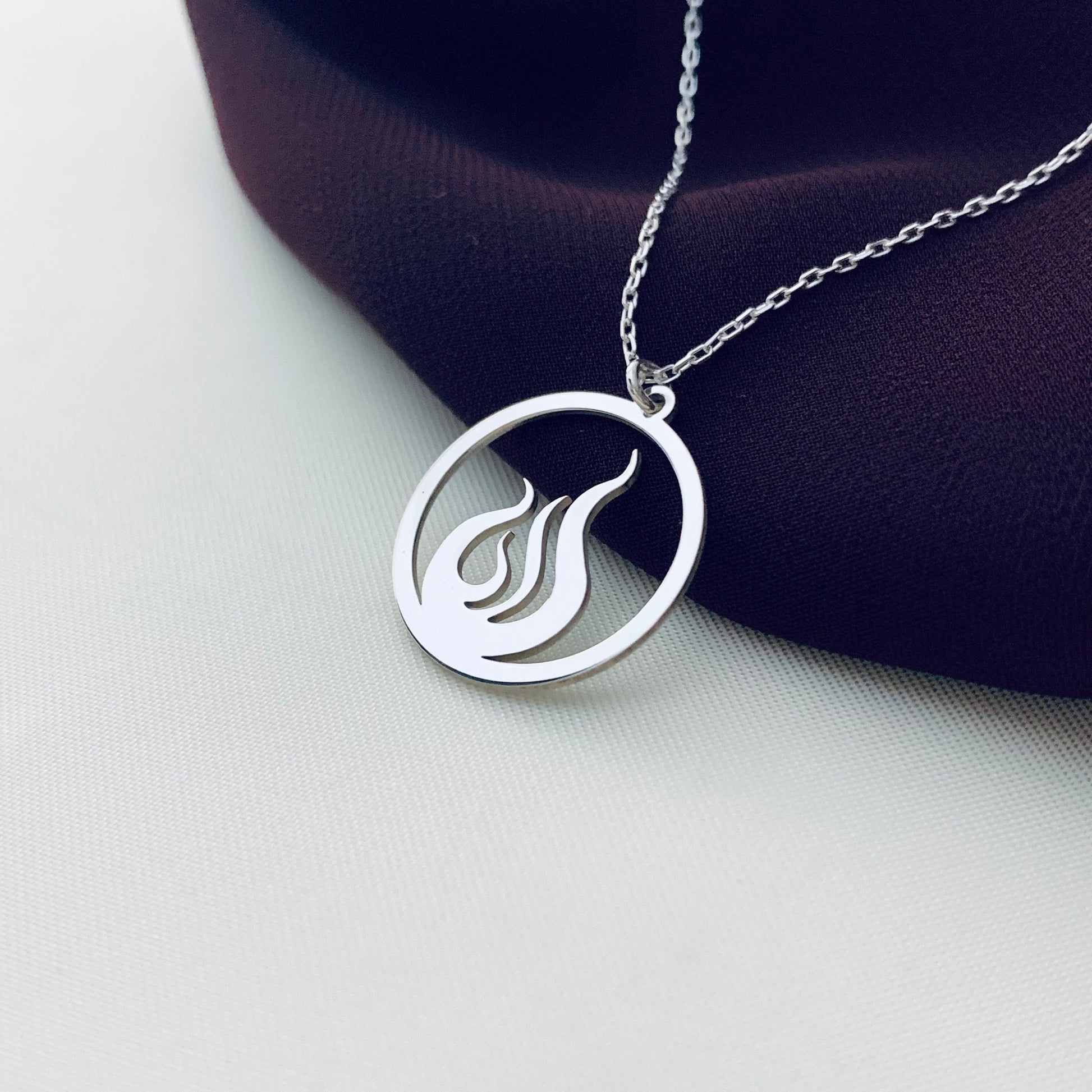 Earth Water Air Fire Four Elements Symbol Necklace, Four Elements Necklace, Silver Element Jewelry, 4 Element Charms