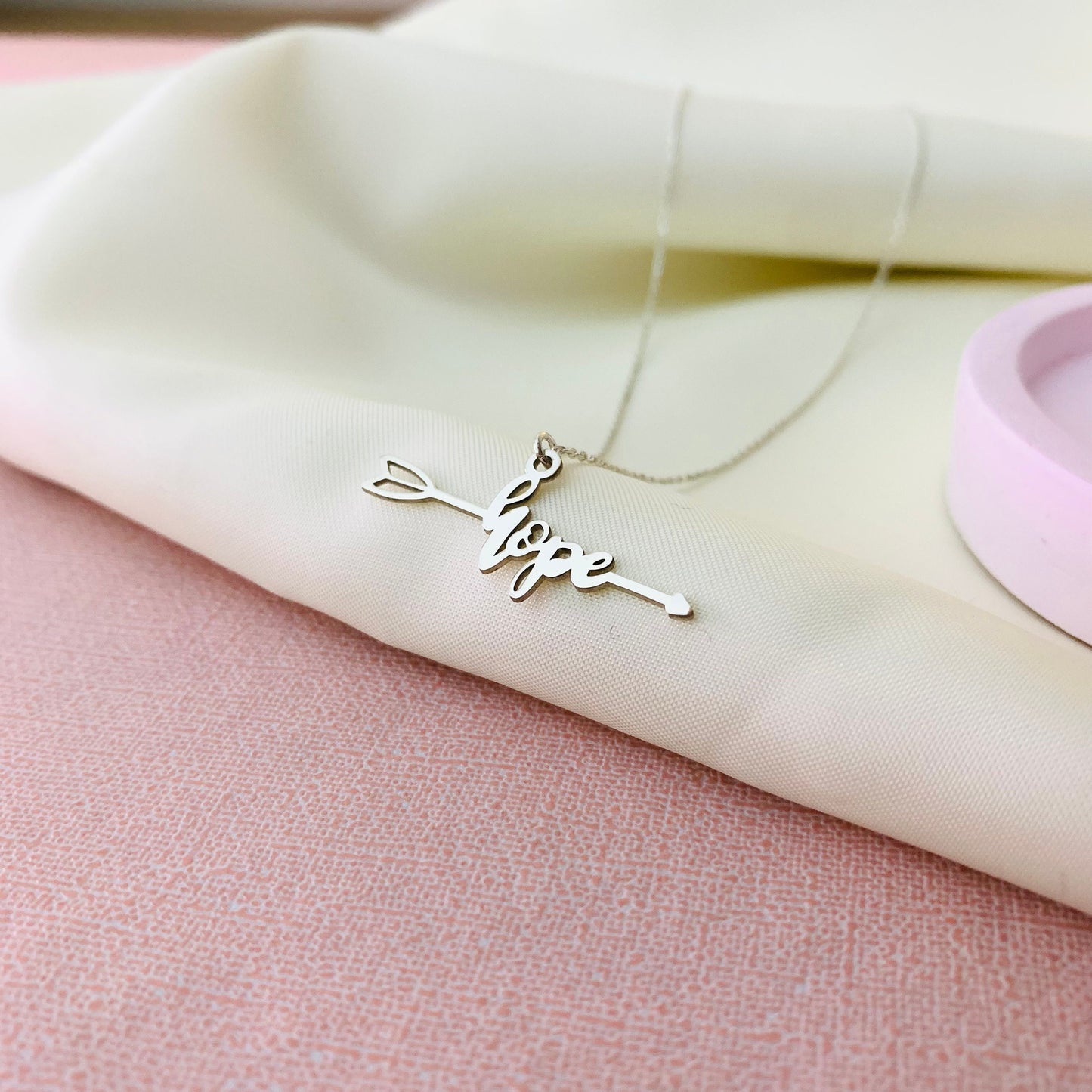 Hope Arrow Necklace, Positive Energy Necklace, Motivational Charm, Gold Hope Pendant, Uplifting Jewelry, Gift for Her