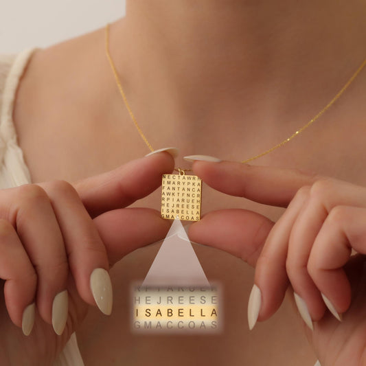 Hidden Message Necklace, Secret Message Necklace