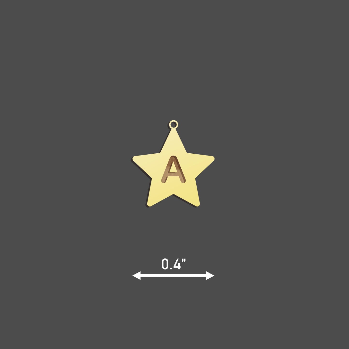 18K Gold Personalized Star Initial Necklace - Custom Letter Pendant for Her - Elegant Charm Jewelry - Celestial Star Jewelry - Unique Gift