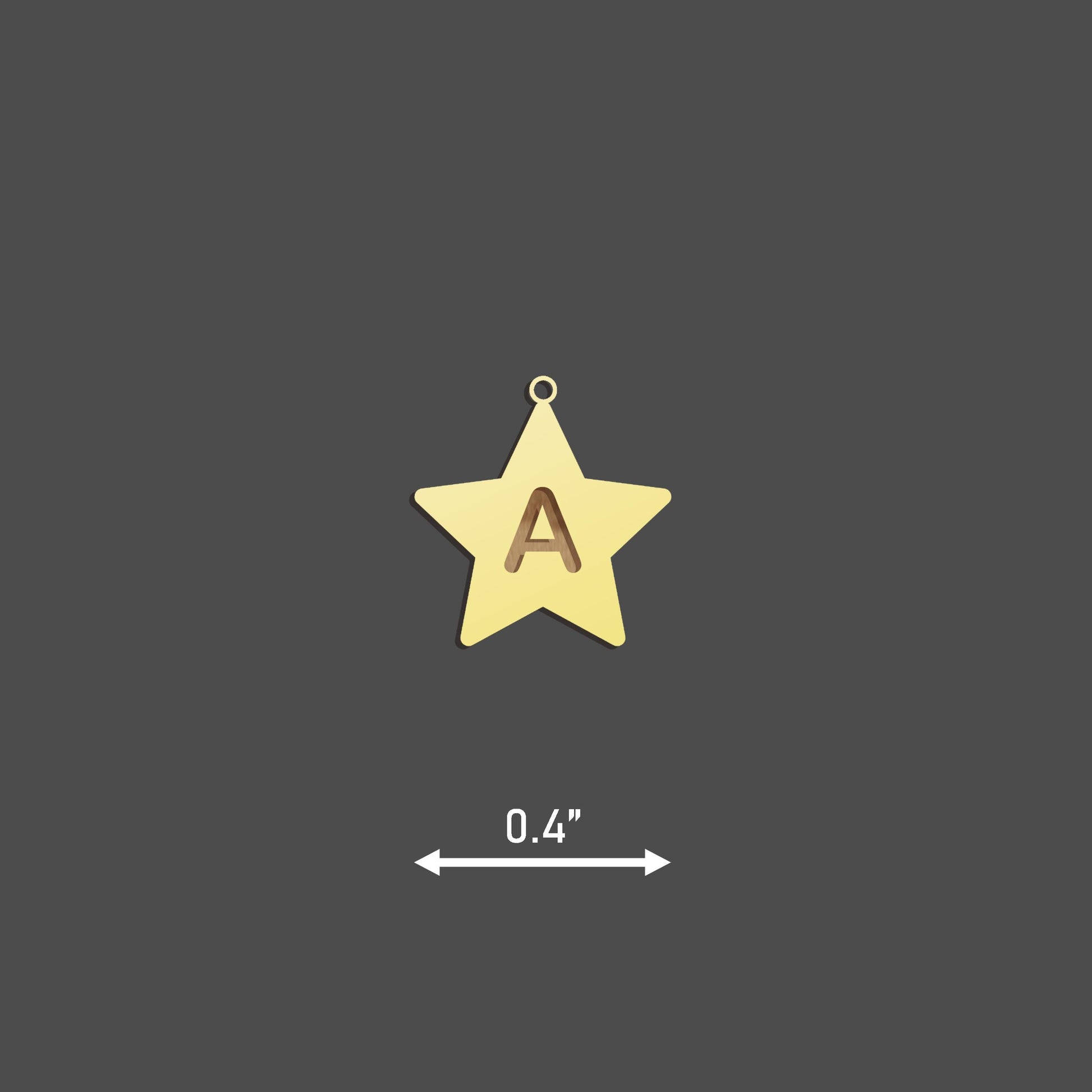 18K Gold Personalized Star Initial Necklace - Custom Letter Pendant for Her - Elegant Charm Jewelry - Celestial Star Jewelry - Unique Gift