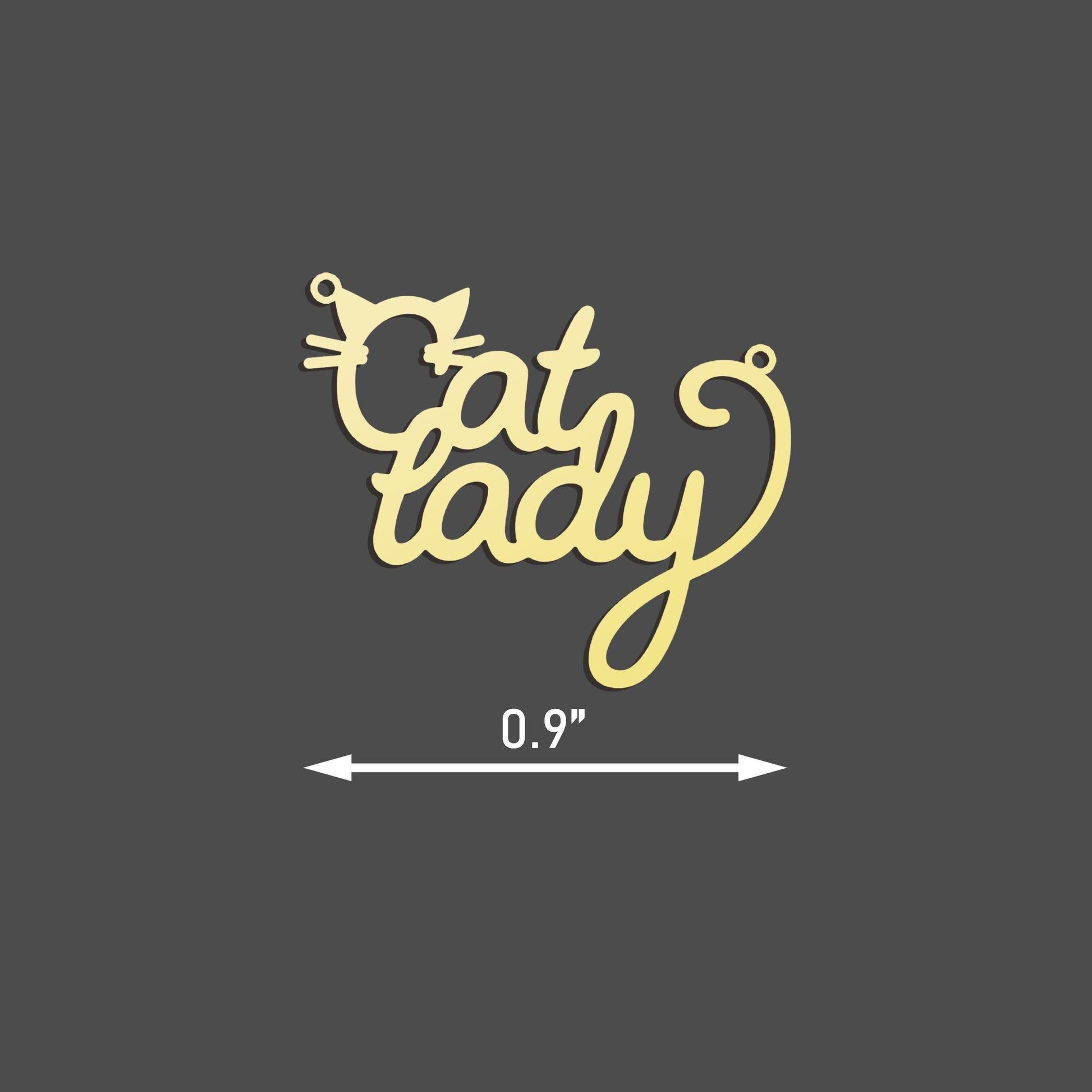 Cat Lady Necklace - Cute Personalized Cat Lover Pendant - Perfect Gift for Feline Enthusiasts - Handmade Silver Jewelry - Cat Lover Jewelry