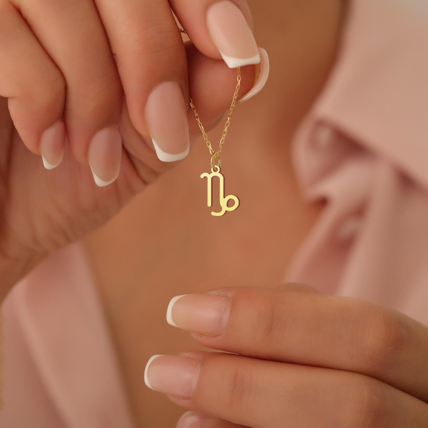 14K Gold Zodiac Sing Necklace, Astrology Necklace, Aries Capricorn Sagittarius Aquarius Scorpio Libra Taurus Gemini Cancer Leo Pisces Virgo
